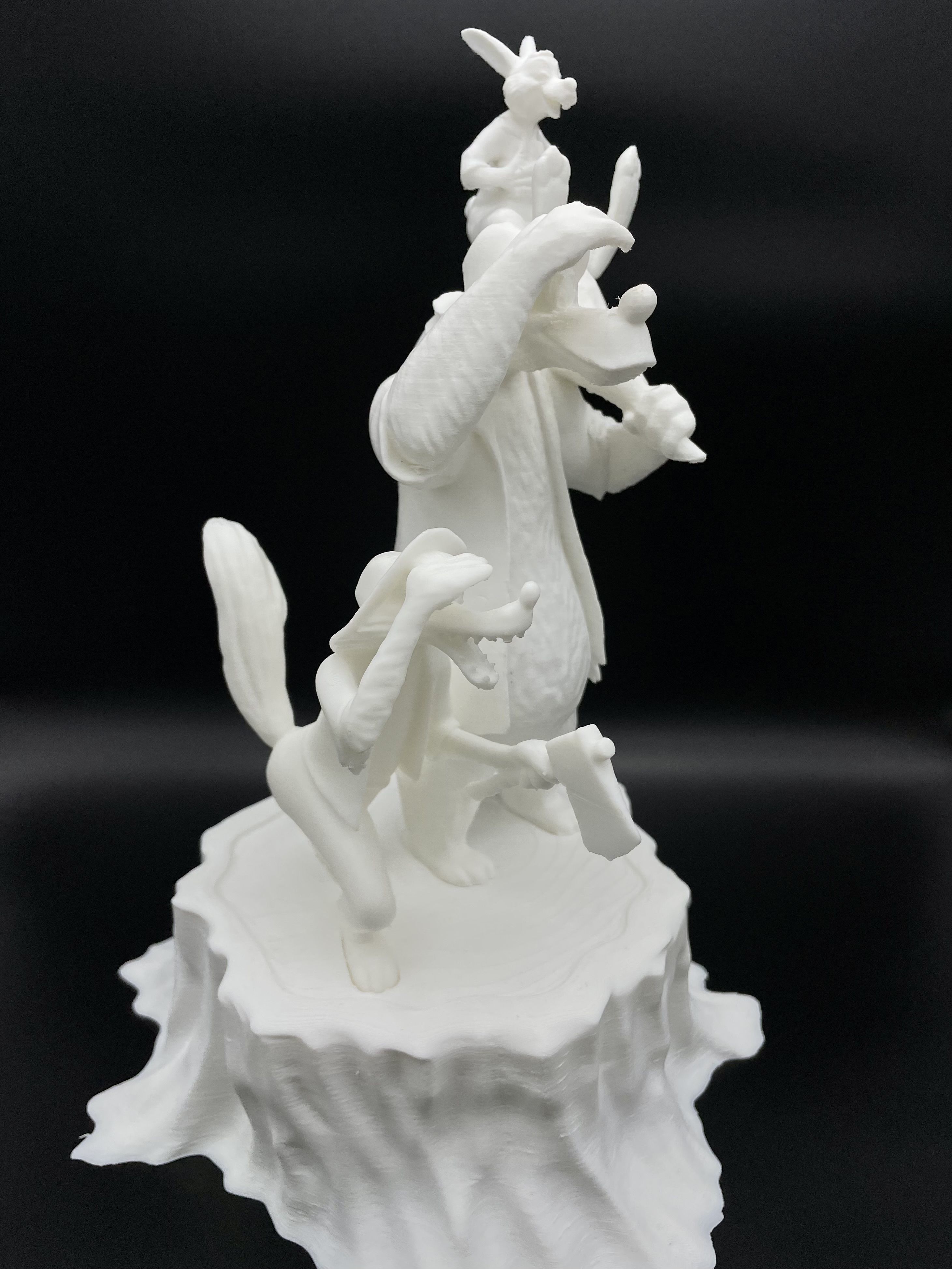 Splash Mountain Statue with Brer Fox Brer Bear and Brer Rabbit 3D model ...