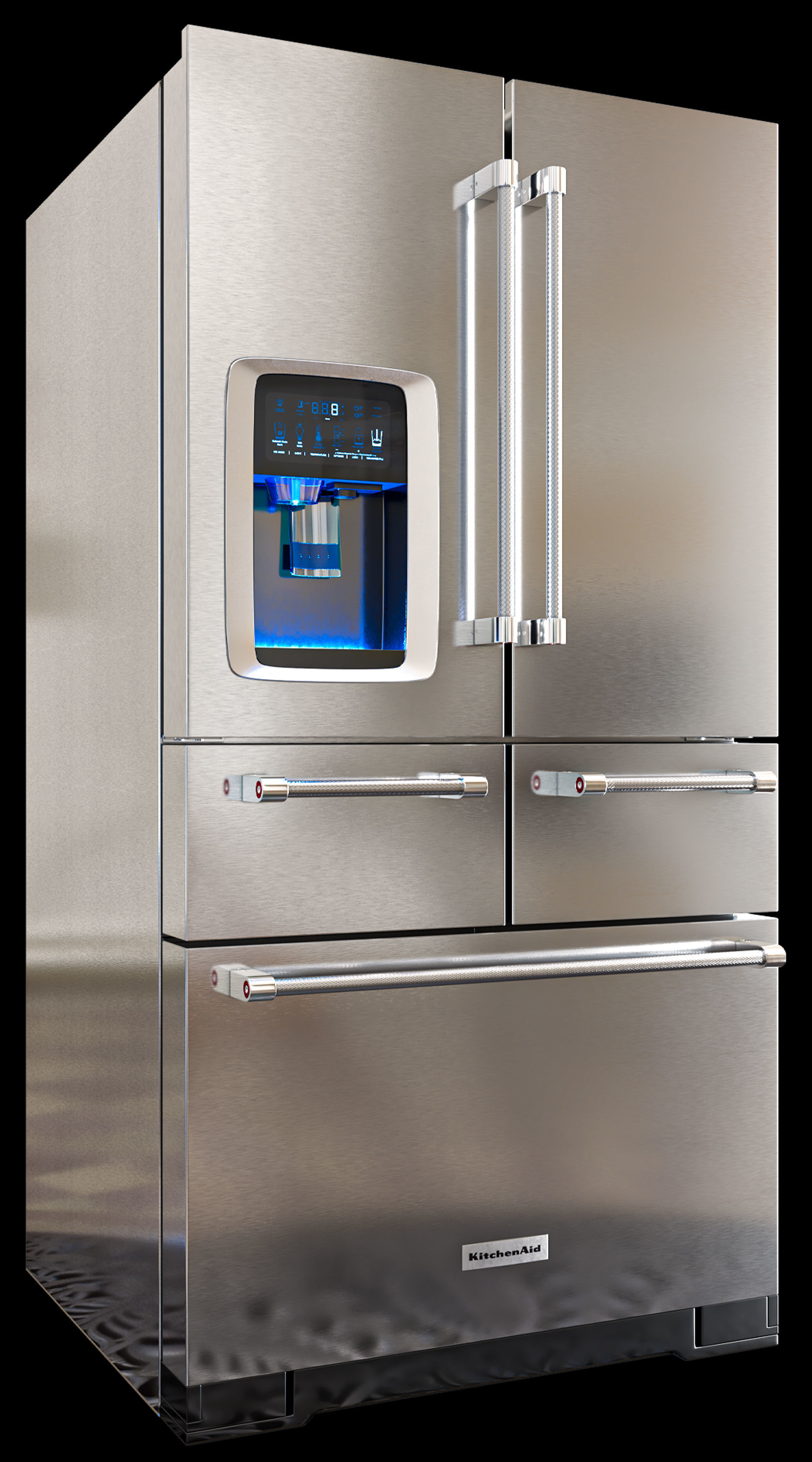 kitchenaid refrigerators 3D model CGTrader