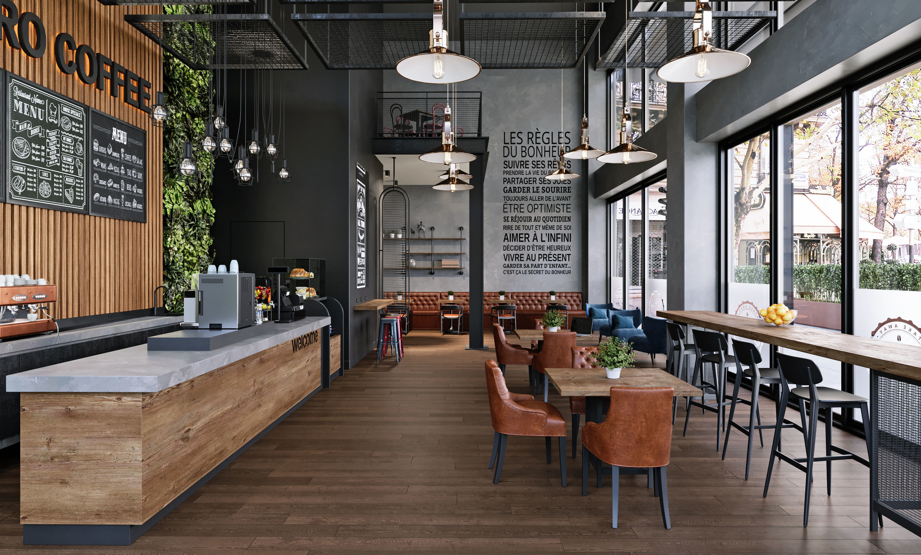 coffee shop 3D model | CGTrader