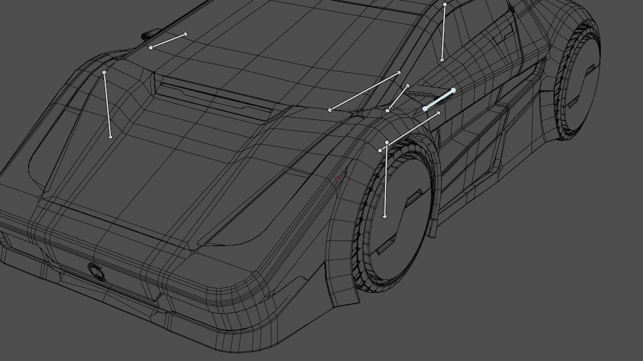 Super car rigged vehicle 3D model rigged | CGTrader