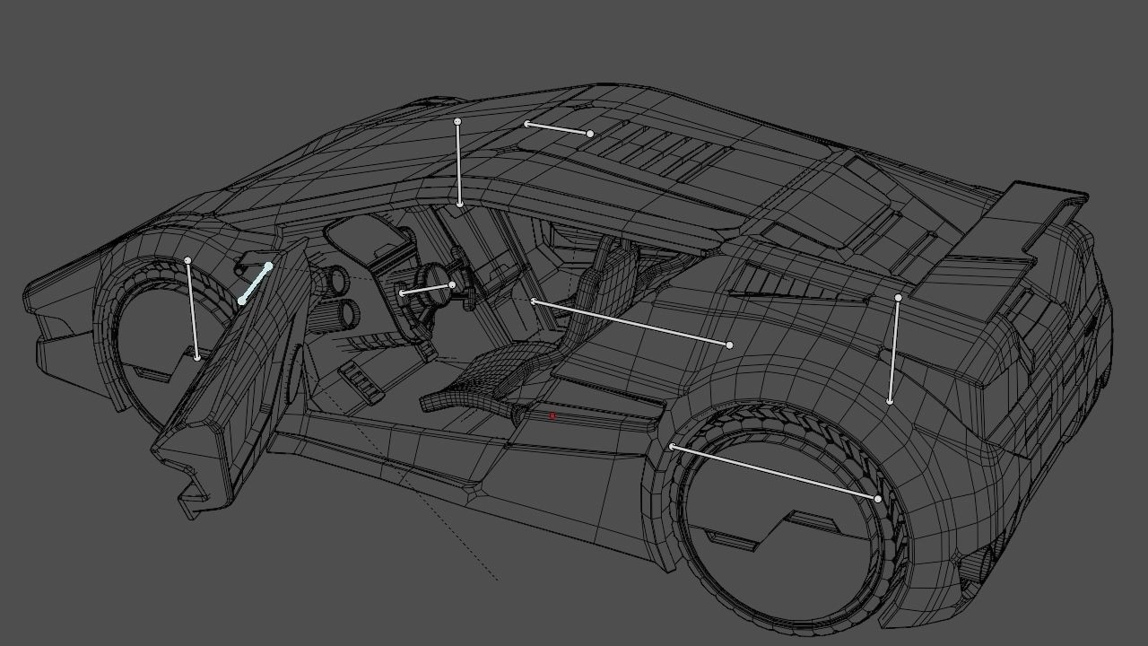 Super car rigged vehicle 3D model rigged | CGTrader