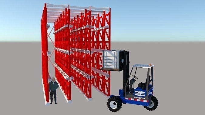 Drive in rack system 3D model | CGTrader