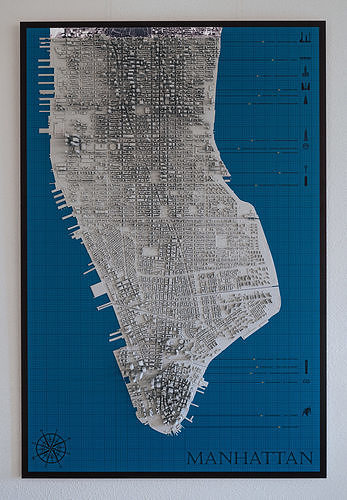 Manhattan 3D Print NYC NEW YORK CITY PART 2 through 9