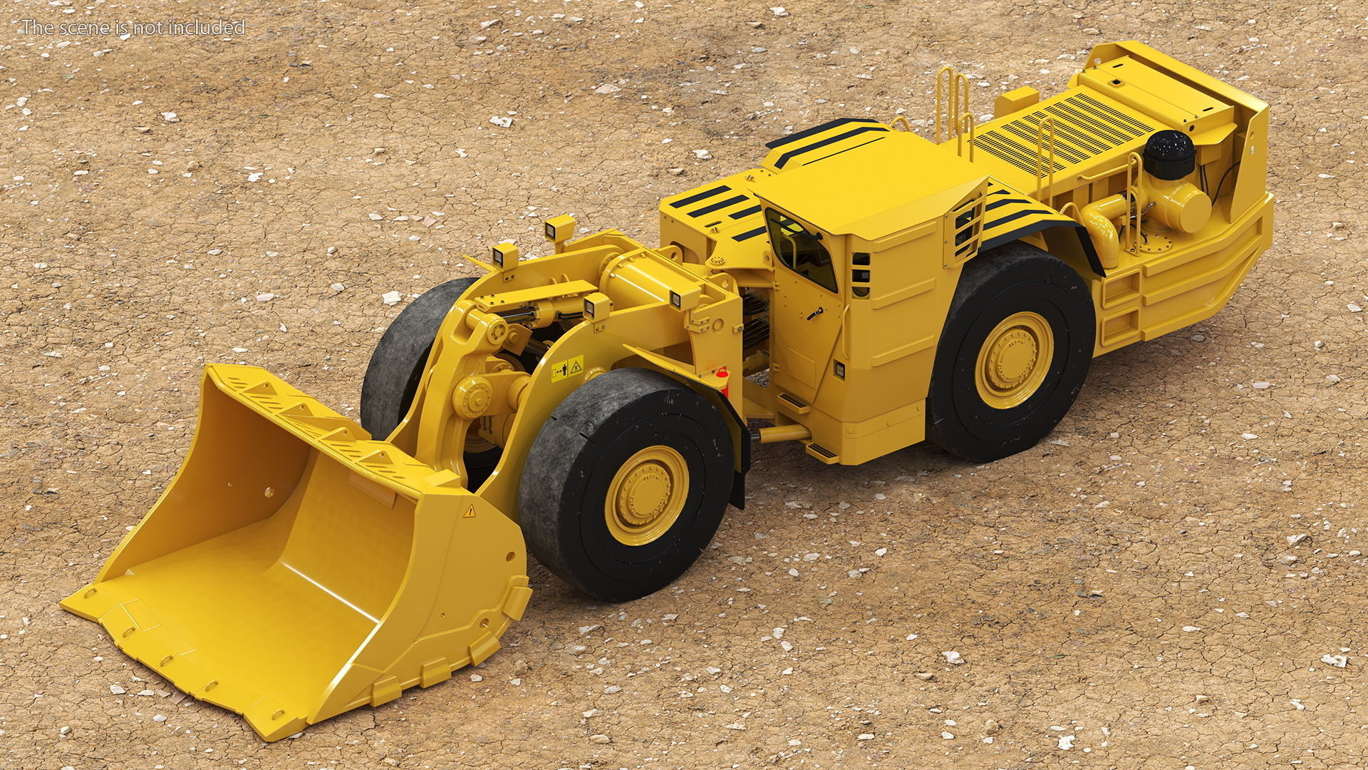 Loader Cat R1600 Vector Mining Loader Cat R1600H Rigged 3D model rigged | CGTrader
