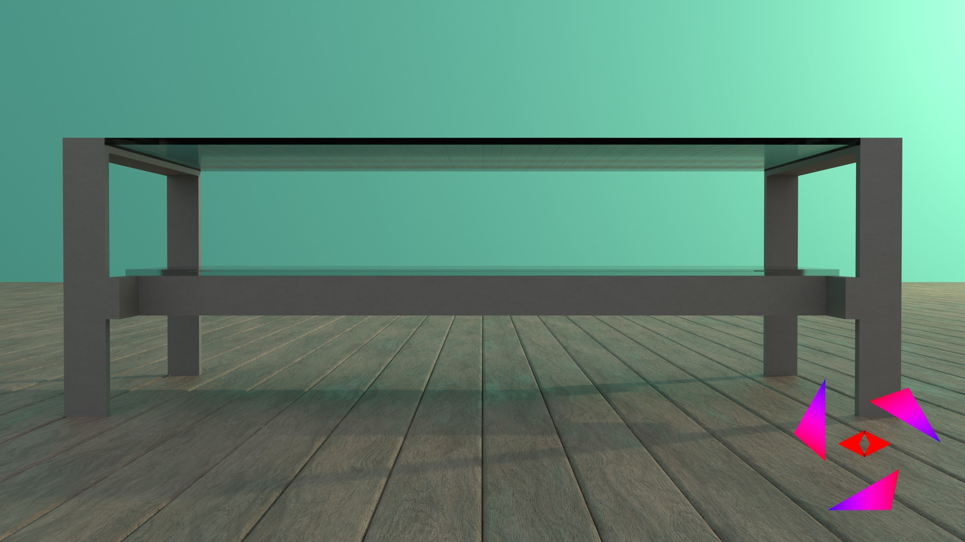 Set of armchair and coffee table free 3D model CGTrader