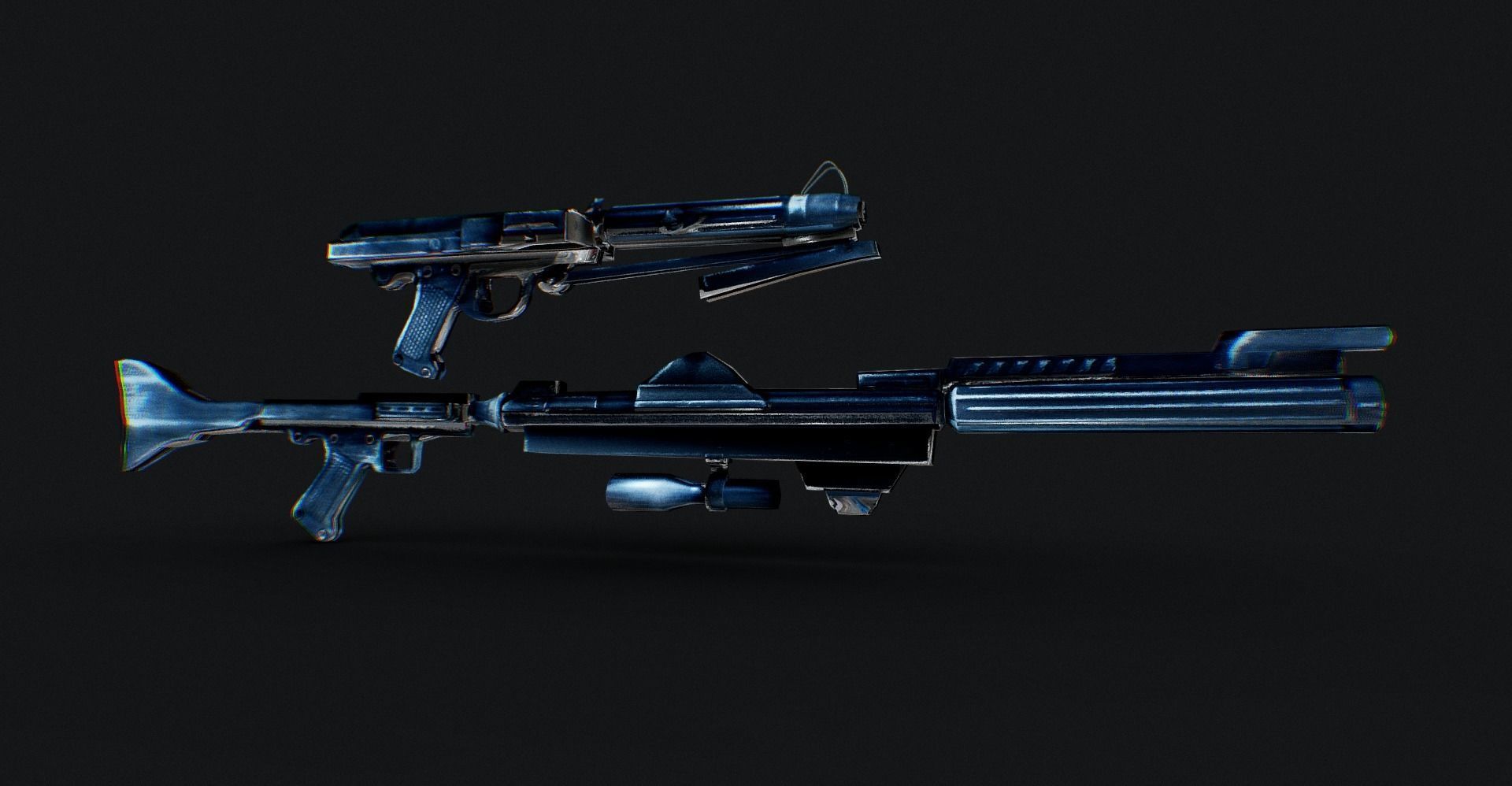 Star Wars Clone Trooper Guns DC 15A 3D model CGTrader