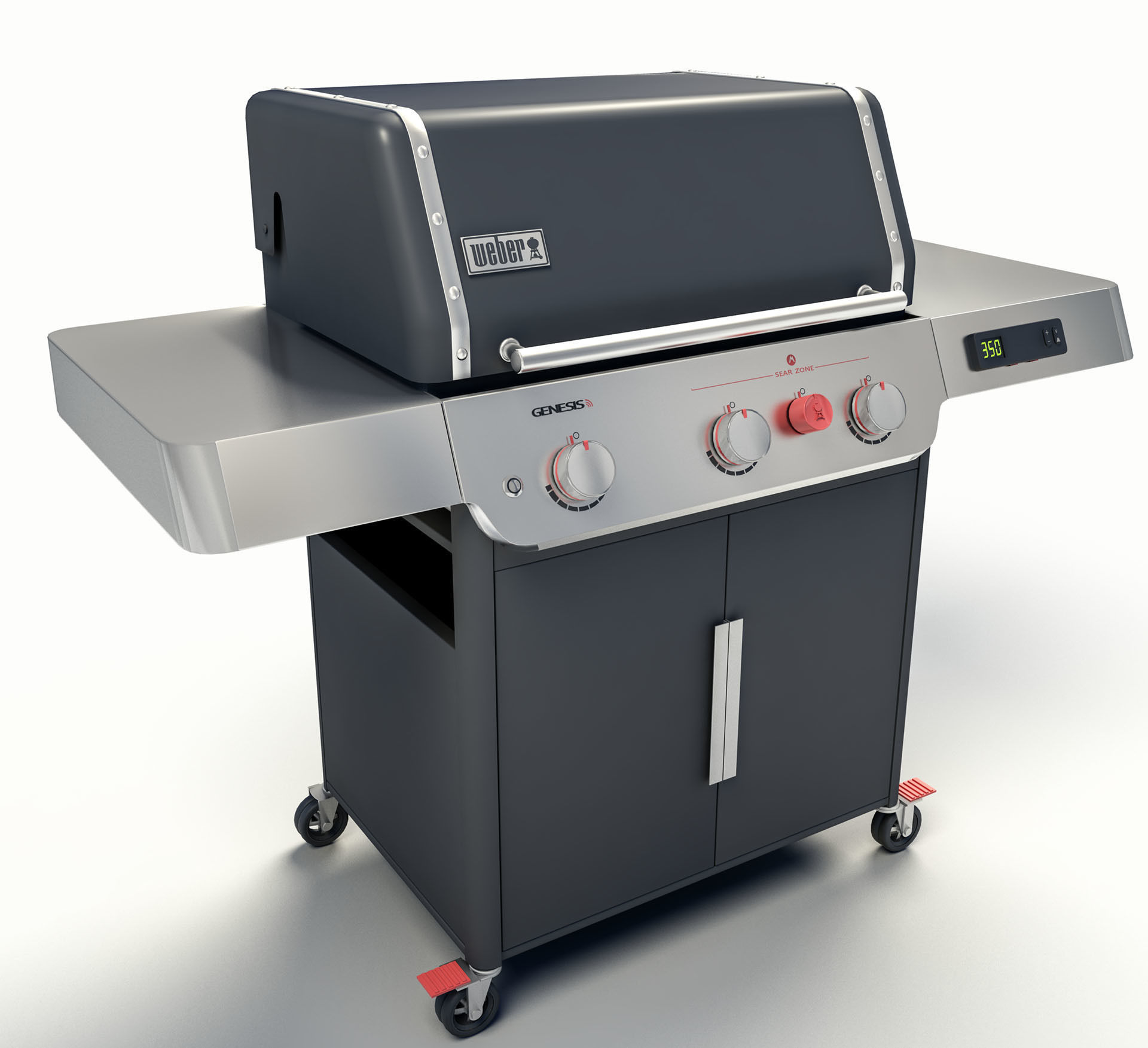er Genesis E325s gas grill 3D model CGTrader