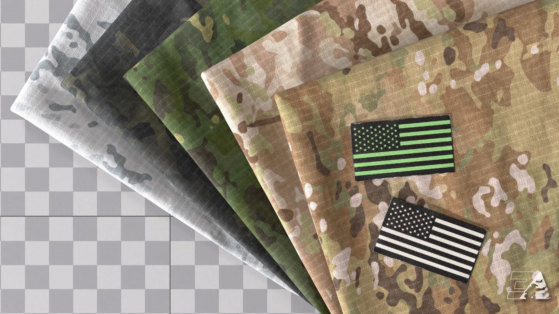 CP Multicam Camo Generator 3D model CGTrader