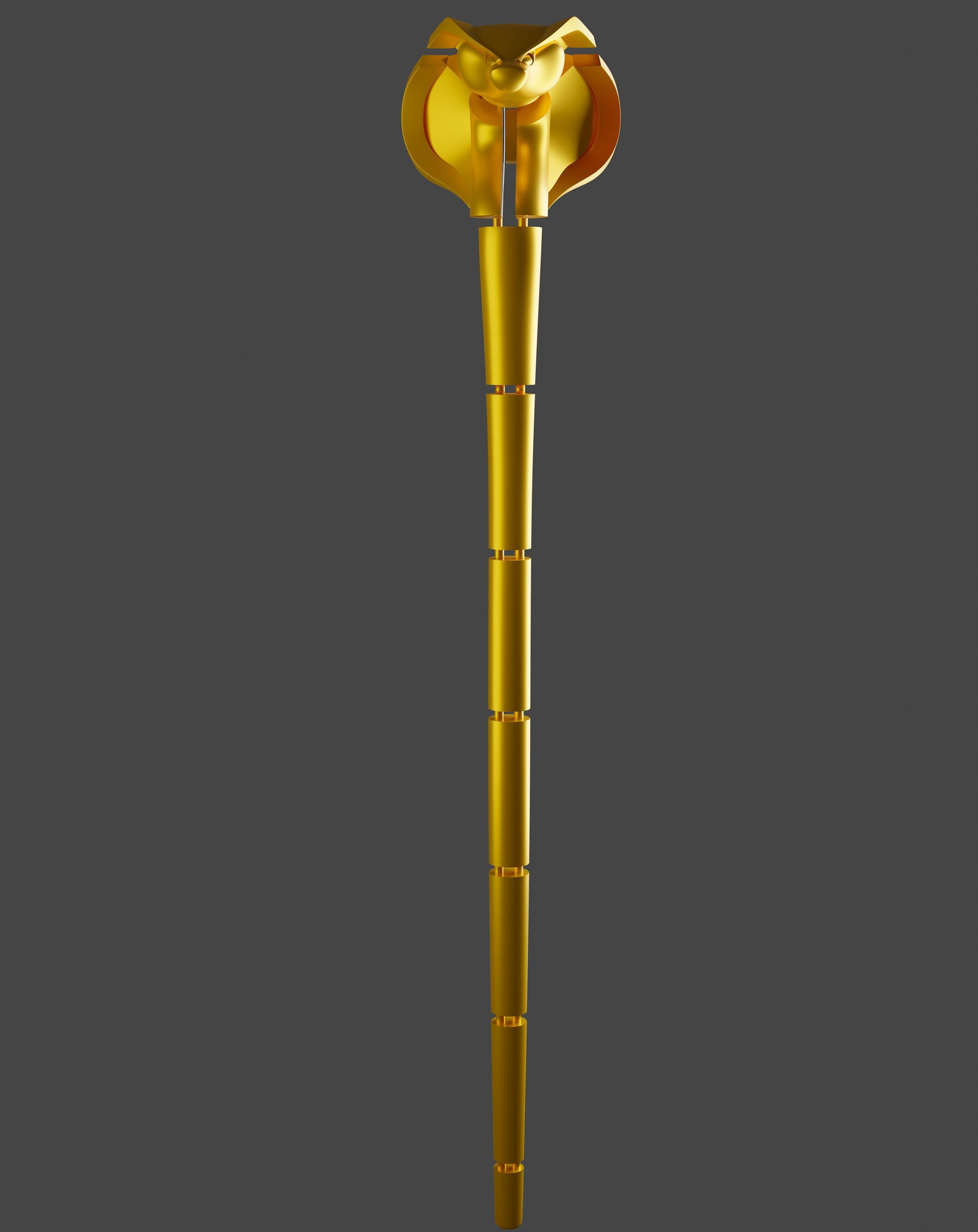 JAFAR STAFF BASTON DE JAFAR 3D model 3D printable CGTrader
