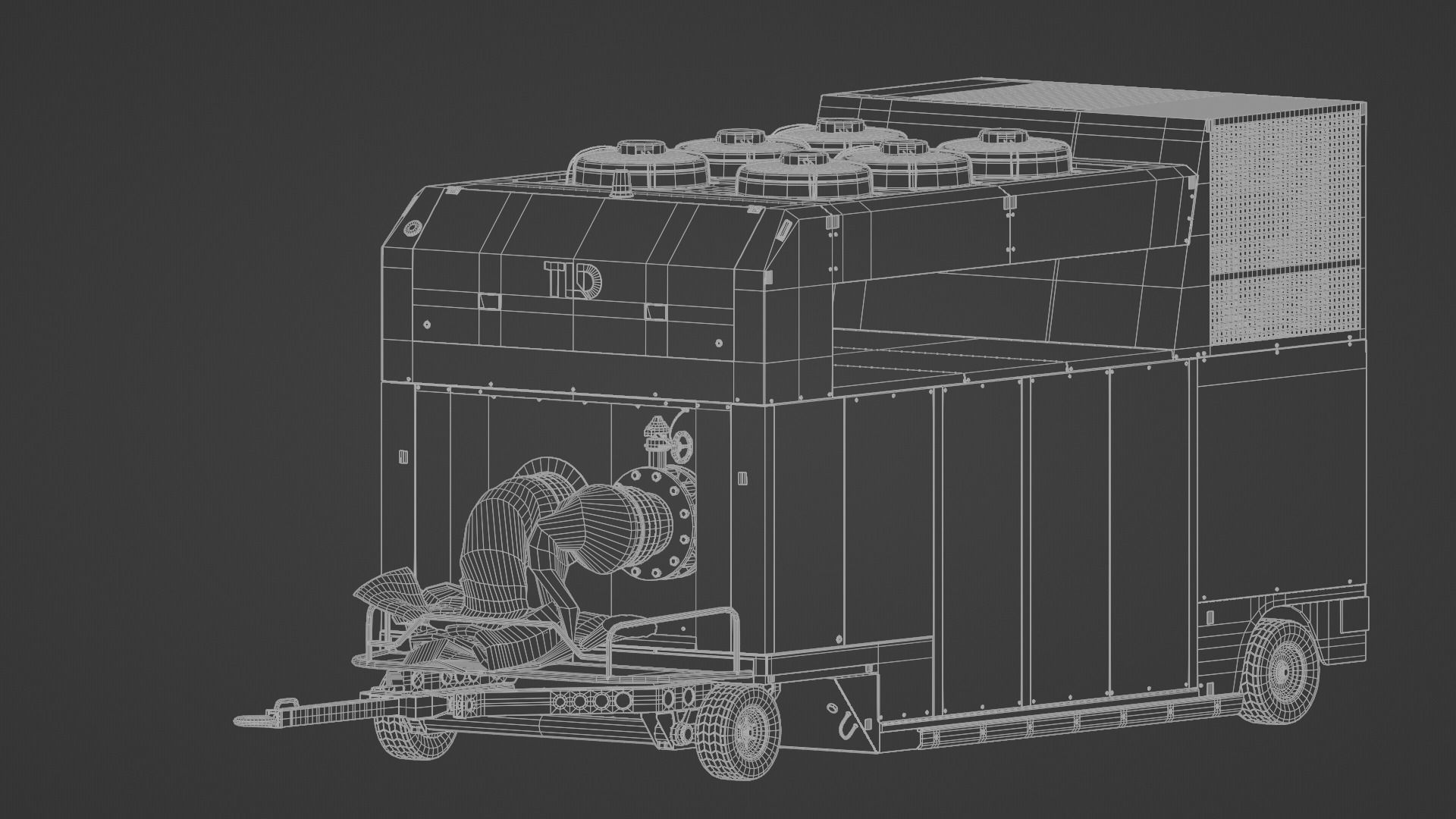 3D model Aircraft Air Conditioning Unit TLD GF30 VR / AR / lowpoly