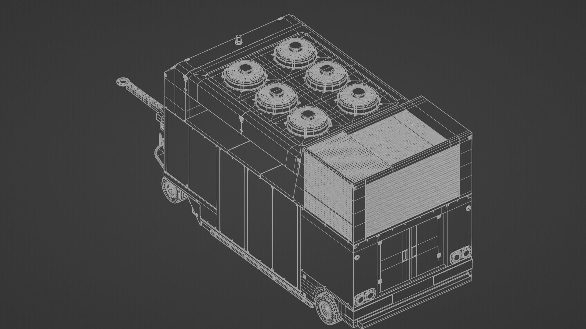 3D model Aircraft Air Conditioning Unit TLD GF30 VR / AR / lowpoly