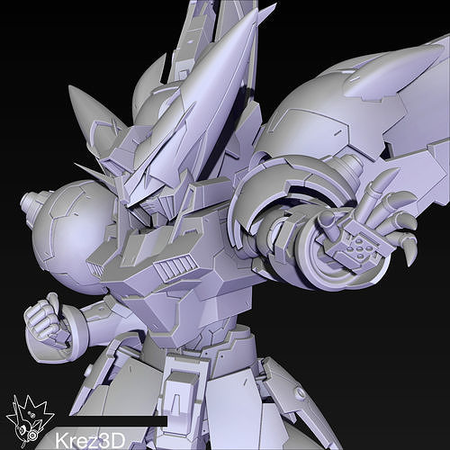 Master Gundam 3D model 3D printable CGTrader