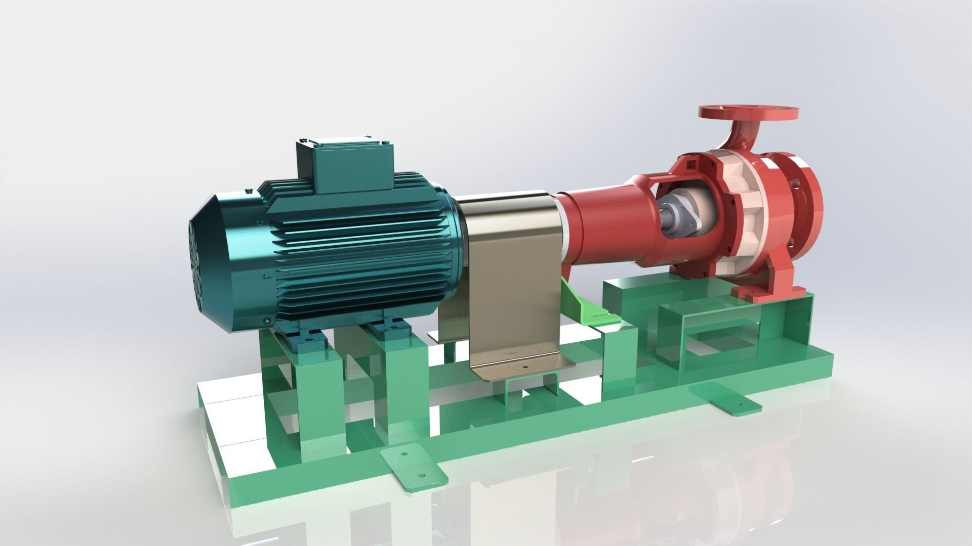 pump motor 3D model 3D printable CGTrader