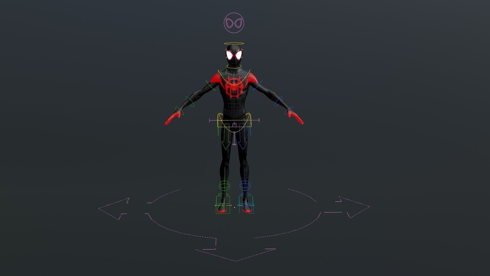 Miles Morales Kid Spiderman 3D model animated rigged | CGTrader