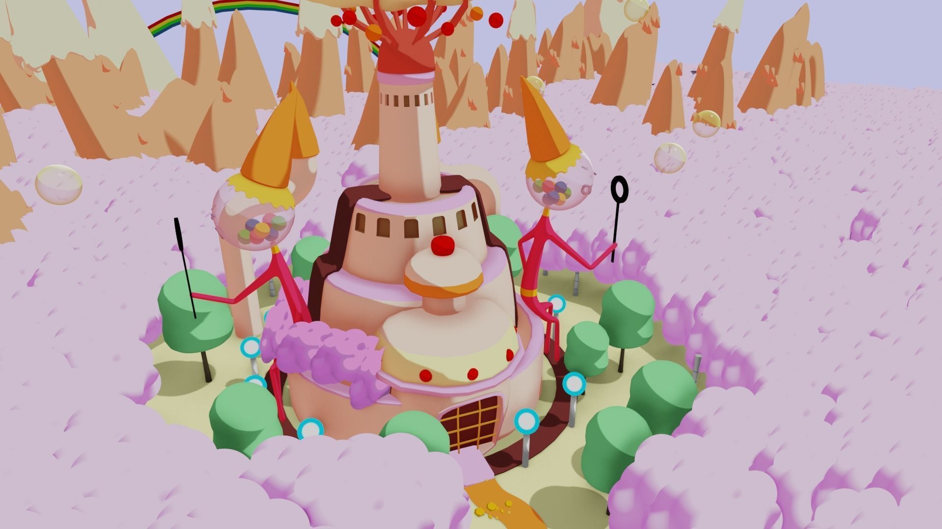 3D model Candy Kingdom VR / AR / lowpoly CGTrader
