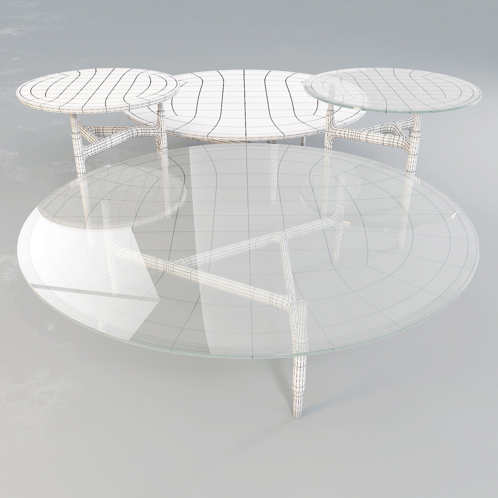 Porada Joint Coffee Tables 3D model CGTrader
