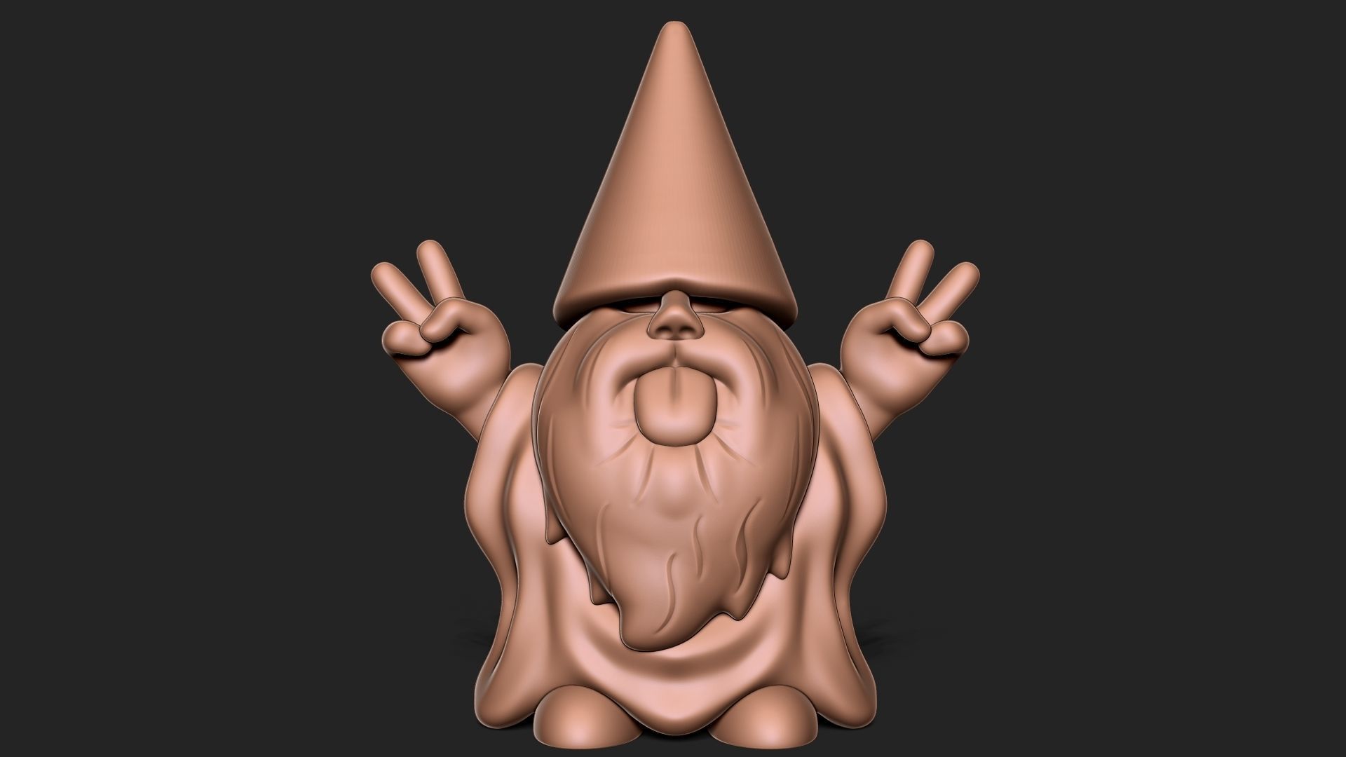 Garden Gnome 3D model 3D printable | CGTrader