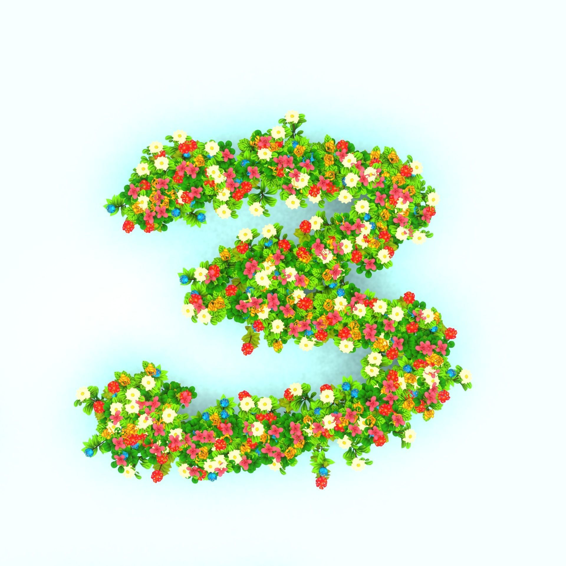 NUMBERS 1 2 3 4 5 3D Model CGTrader