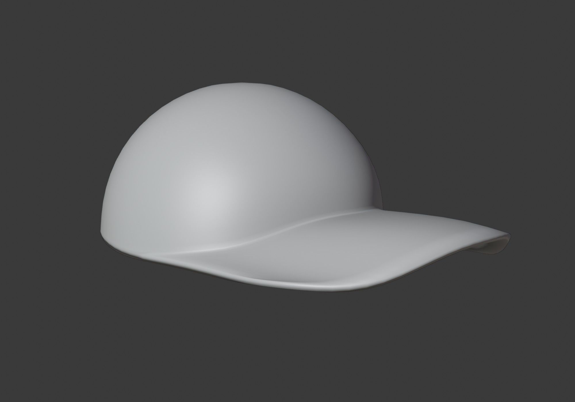 3D model basic cap VR / AR / lowpoly CGTrader