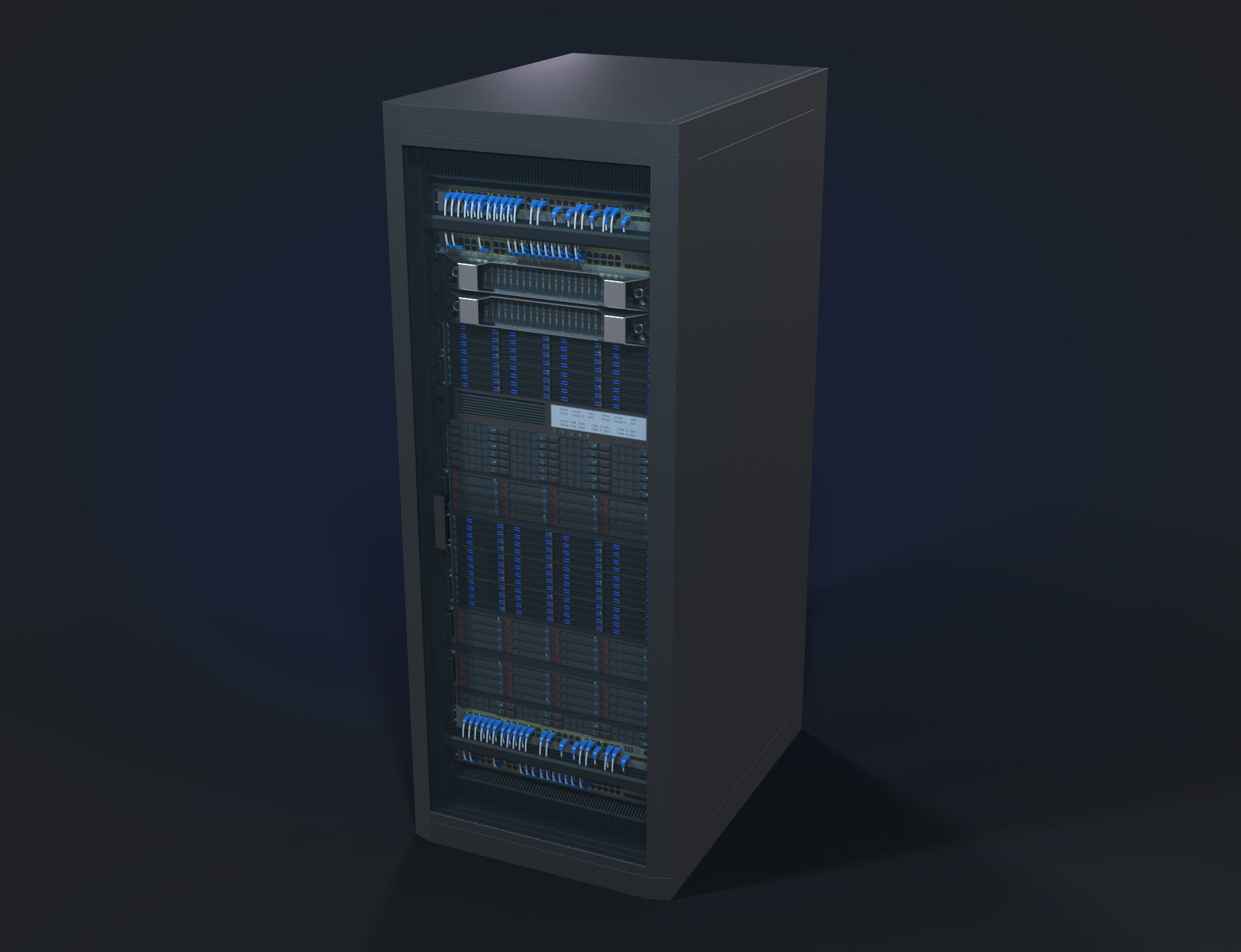 3D model Modular Server Rack VR / AR / low-poly | CGTrader