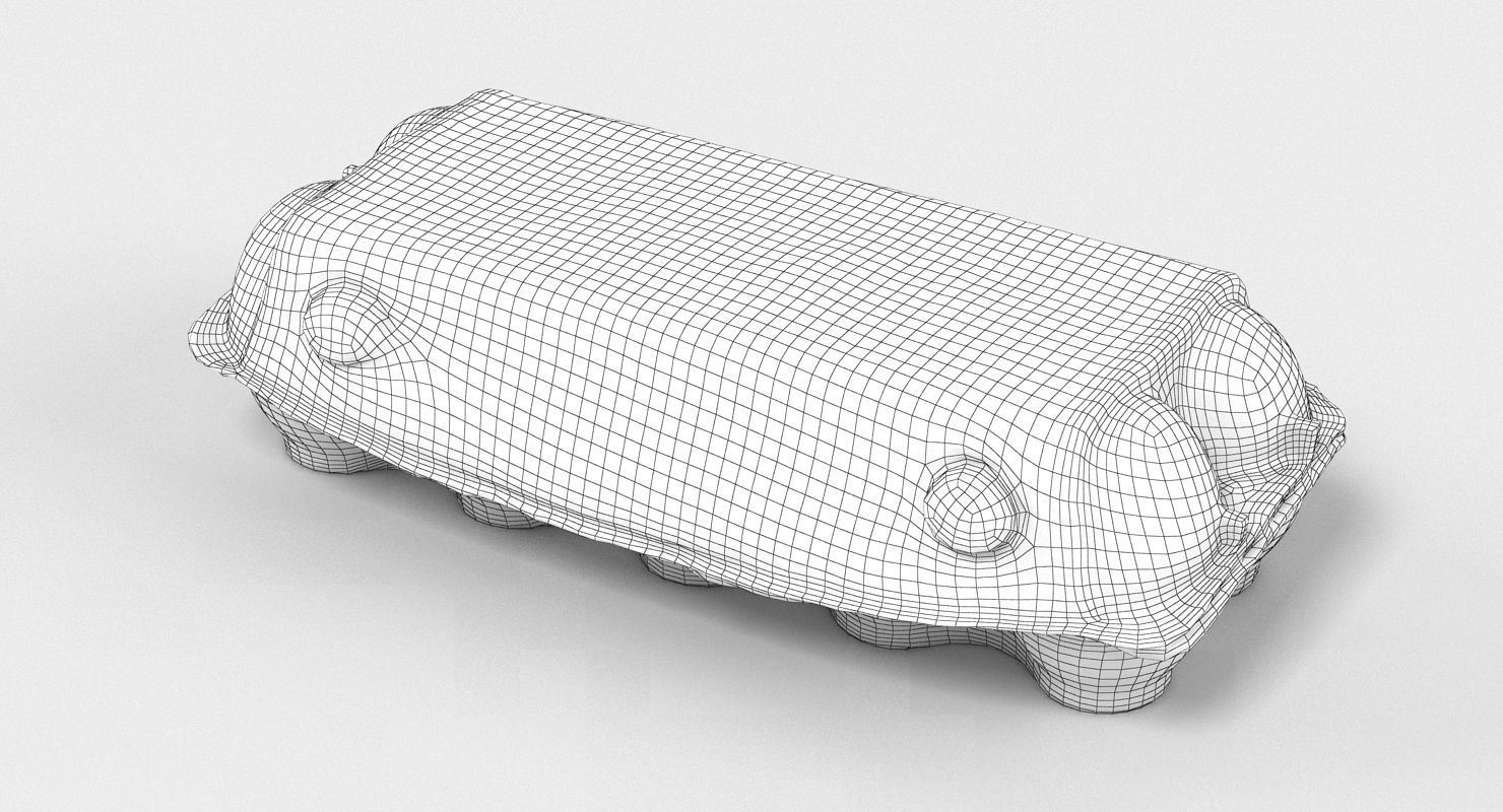 Egg Carton 3D model CGTrader