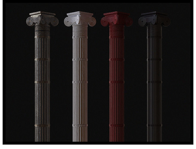 Roman Column 3D Model - SFDEMIR Low-poly 3D model