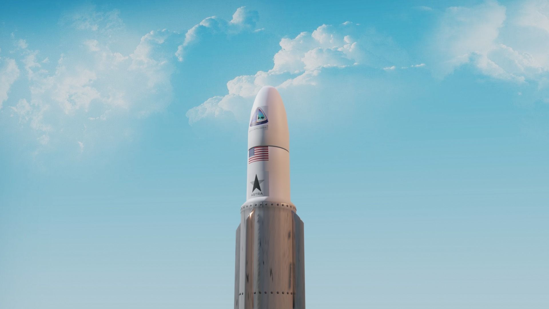 3D model Astra Rocket 3 VR / AR / lowpoly CGTrader