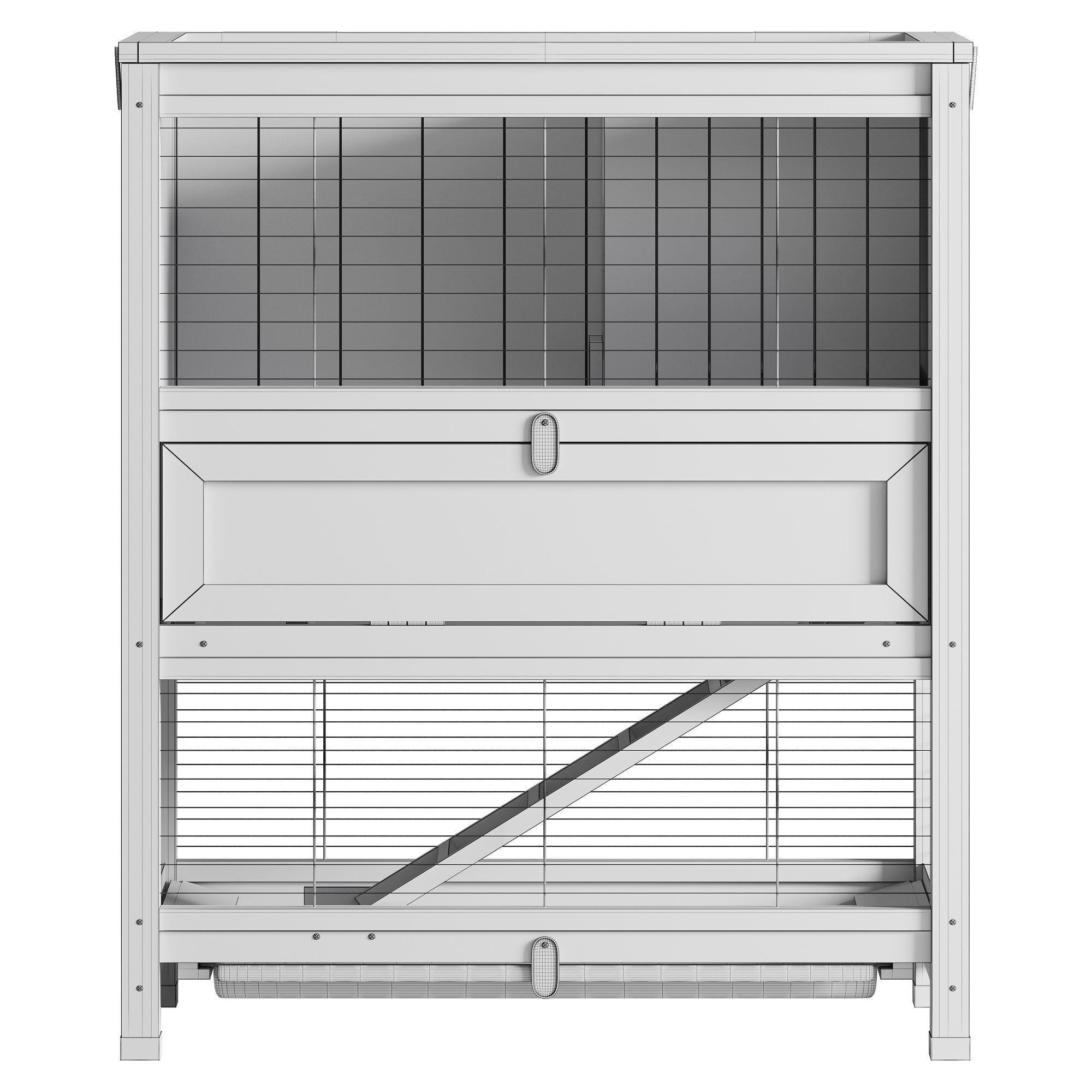 Rabbit Cage by Ferplast 3D model CGTrader