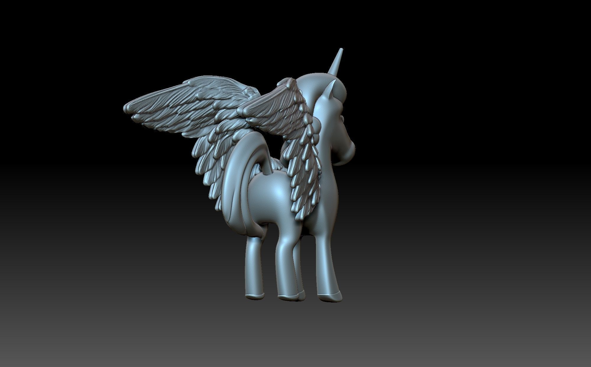 Unicorn with wings 3D model 3D printable | CGTrader