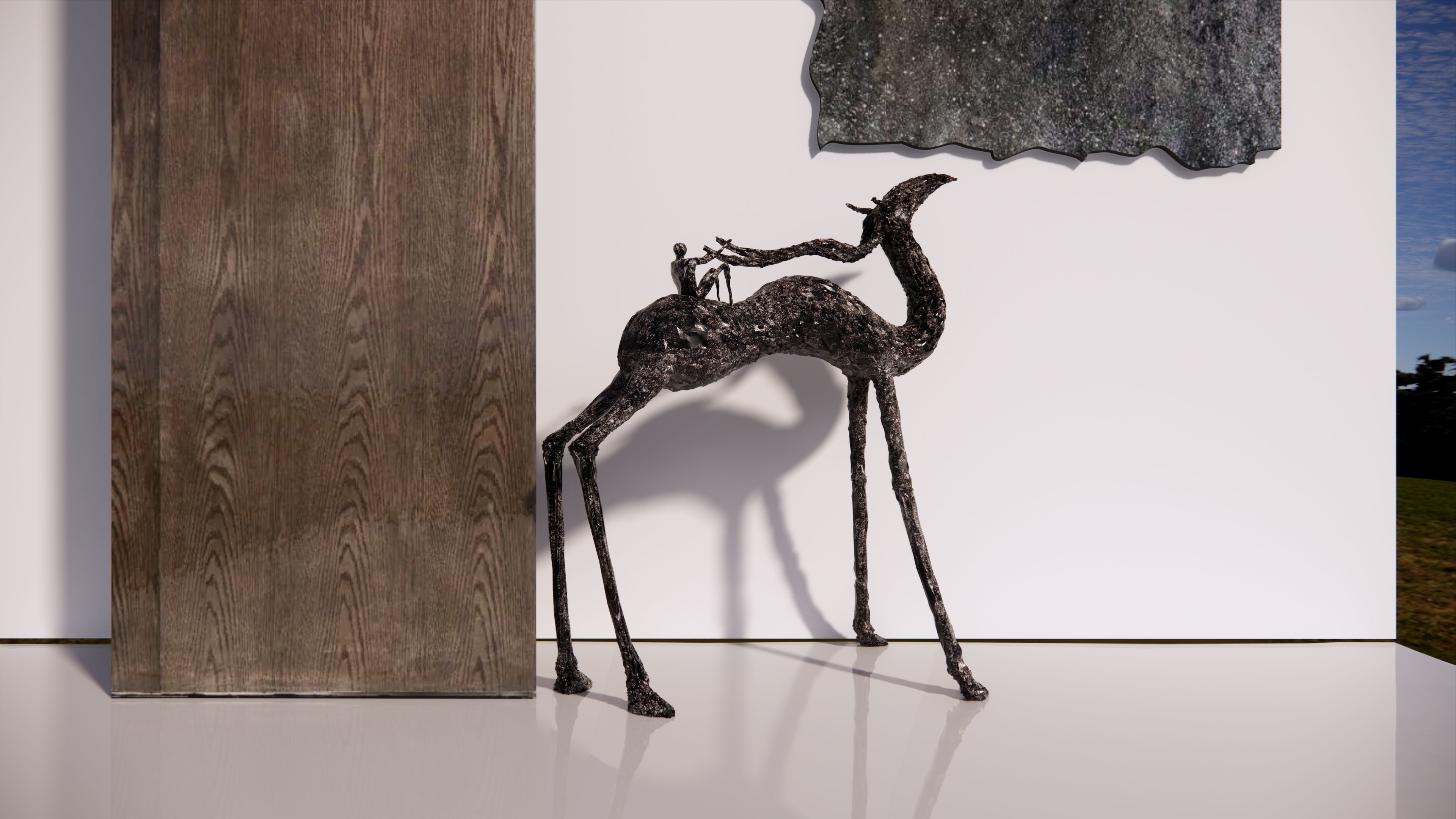 modern animal sculpture 3D model CGTrader