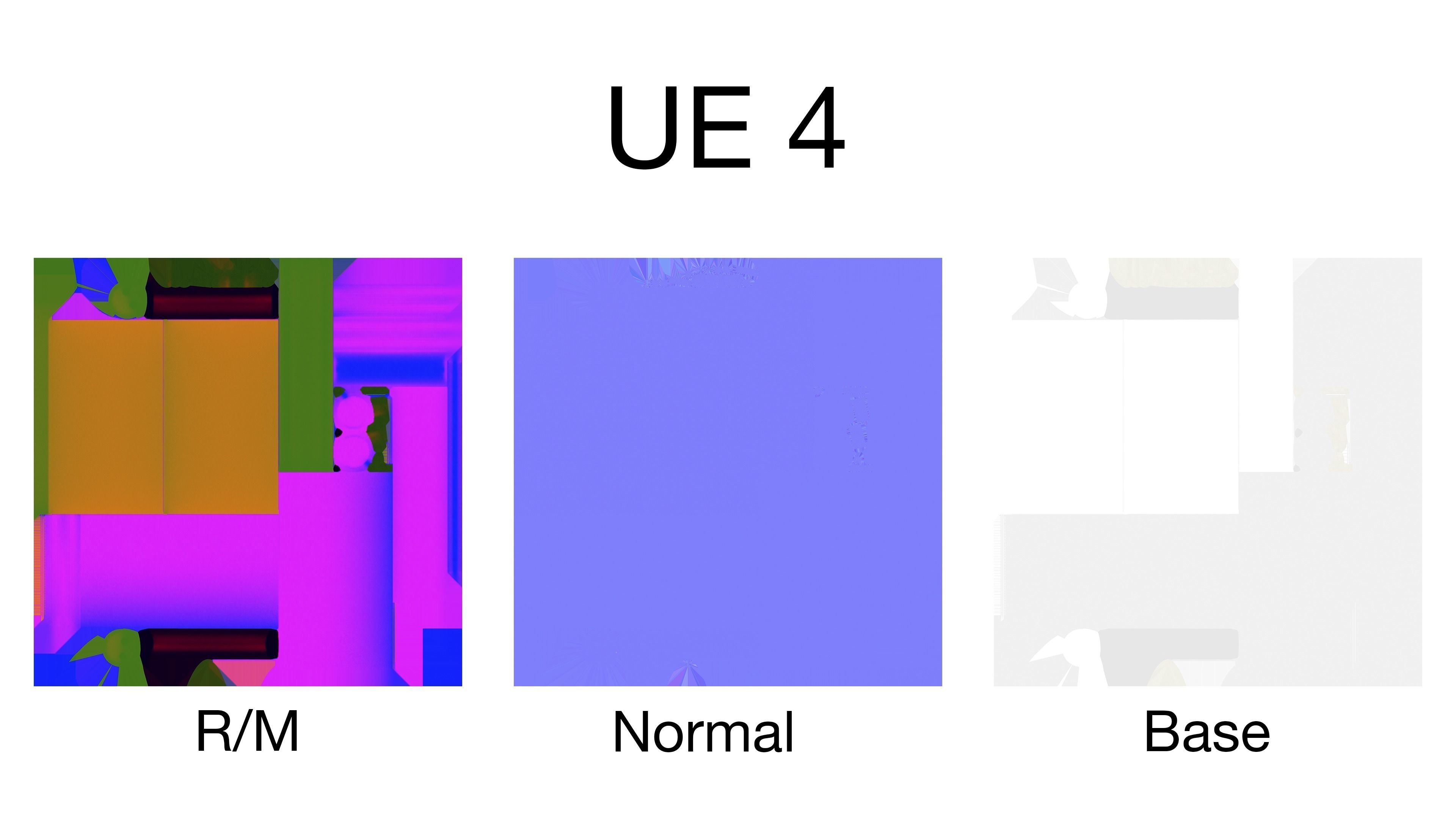 3D model Vintage luminescent lamp game ready Cinema 4d model VR / AR