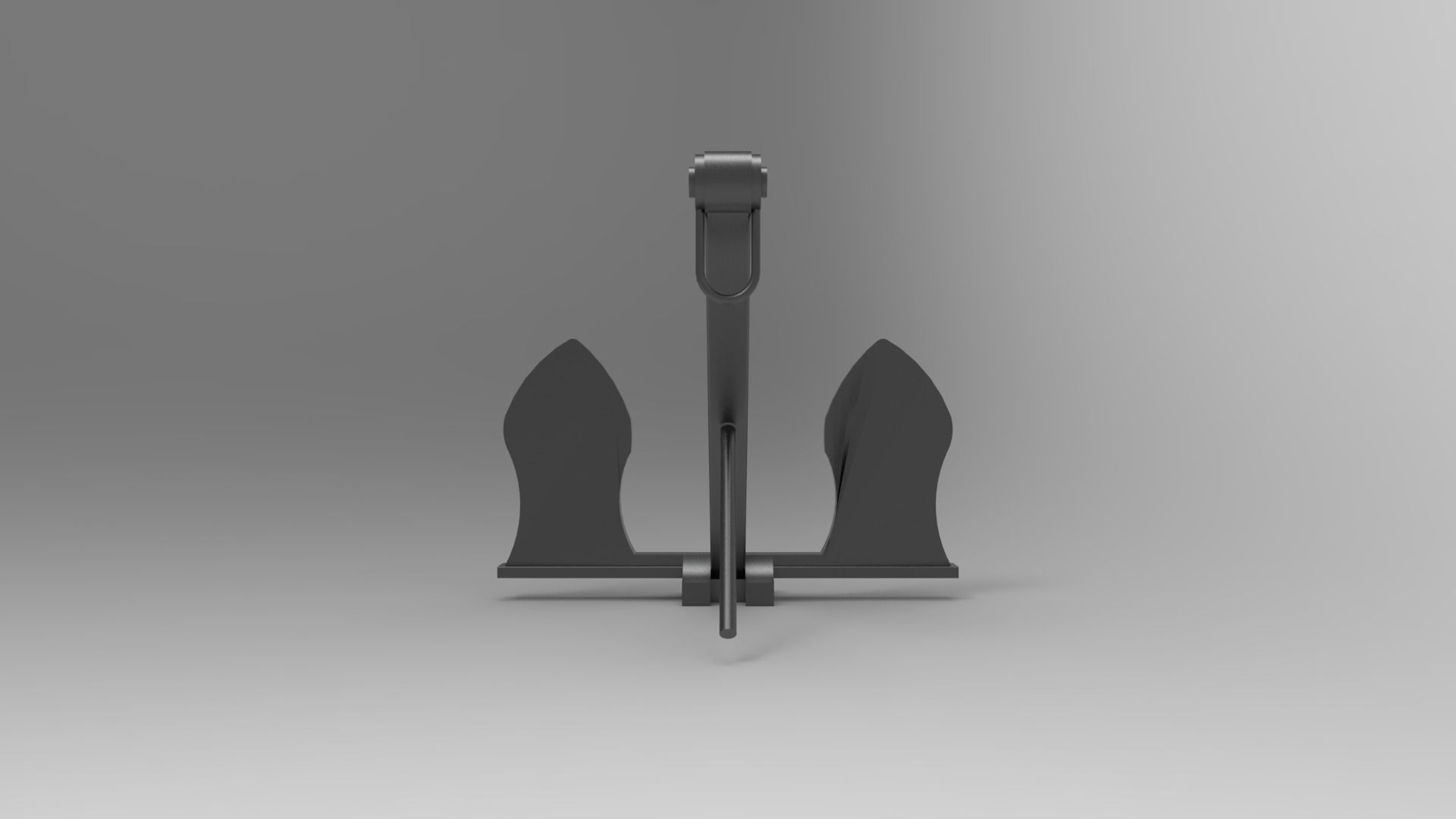 Anchor T piece of metal 3D model 3D printable CGTrader