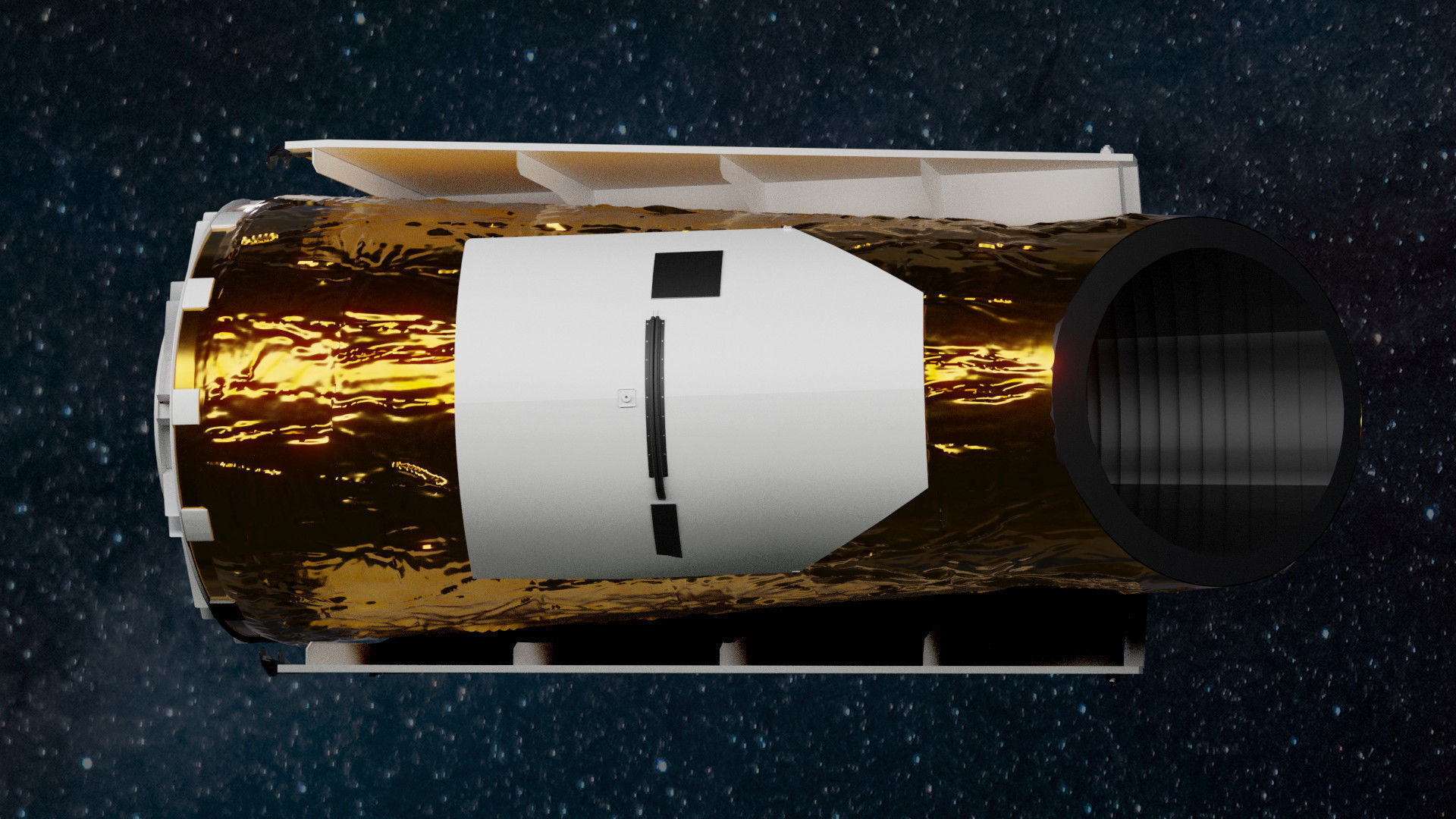 Kepler space telescope 3D model CGTrader