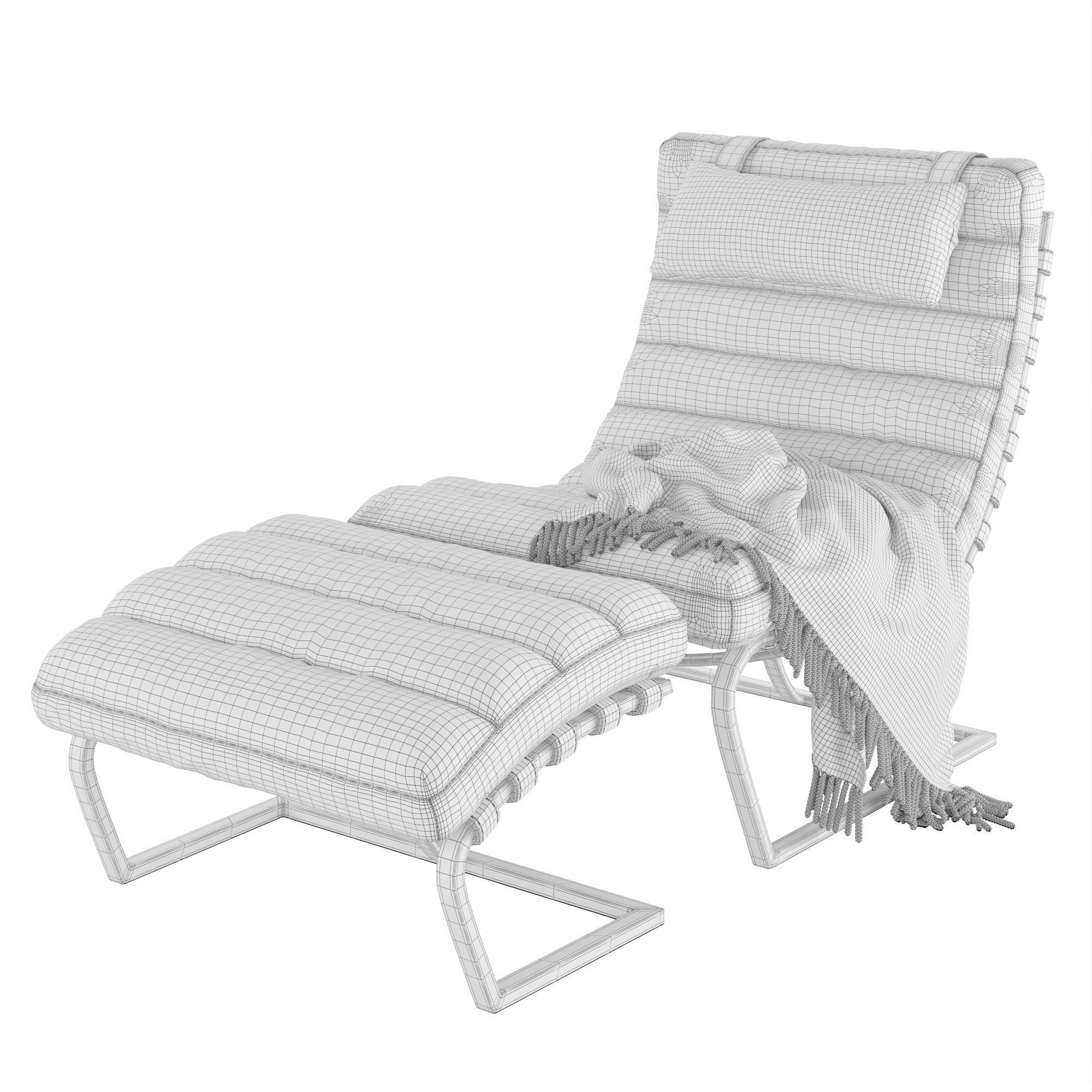 Arm Chair Halston 3D model CGTrader