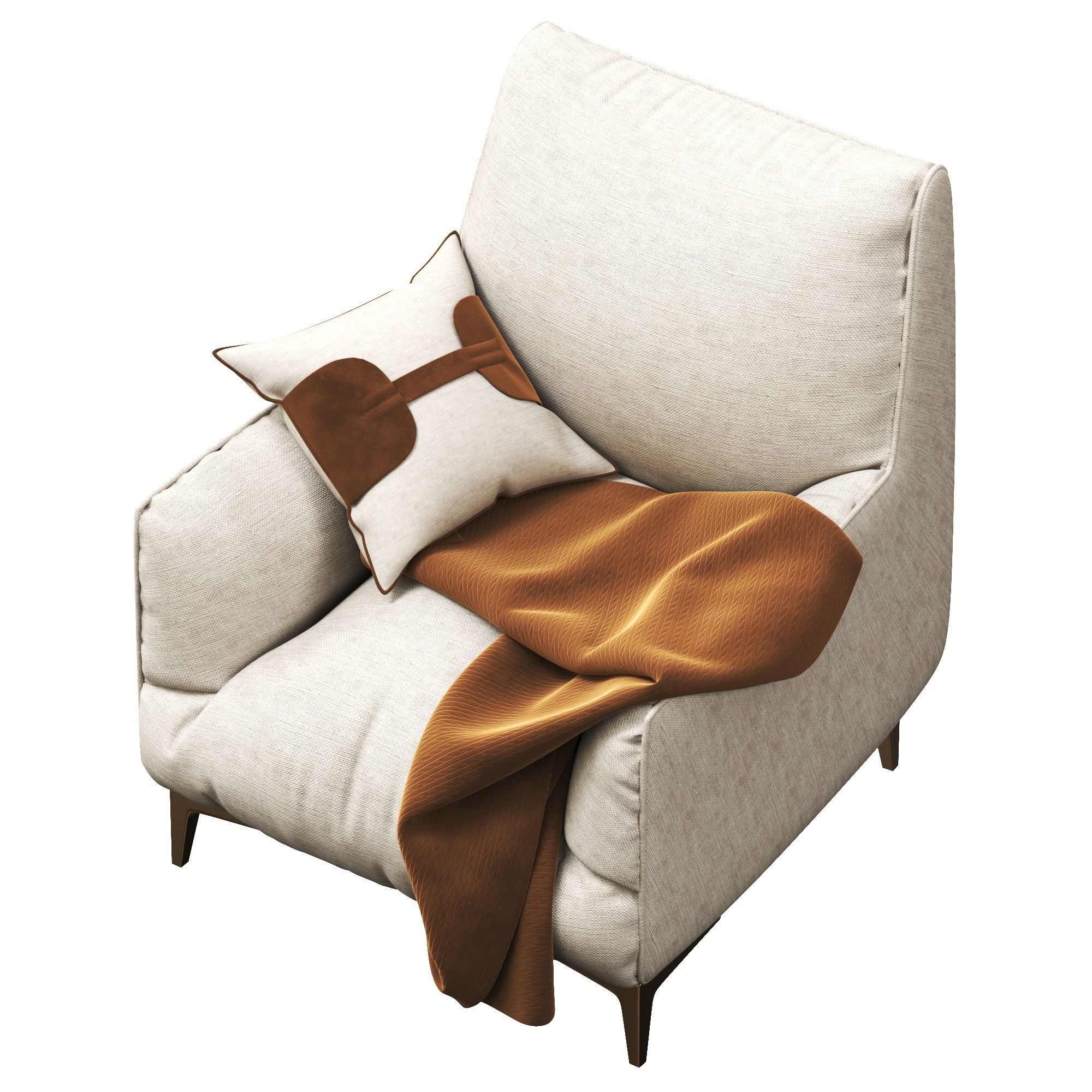 Natuzzi Dolly Armchair 3D model CGTrader