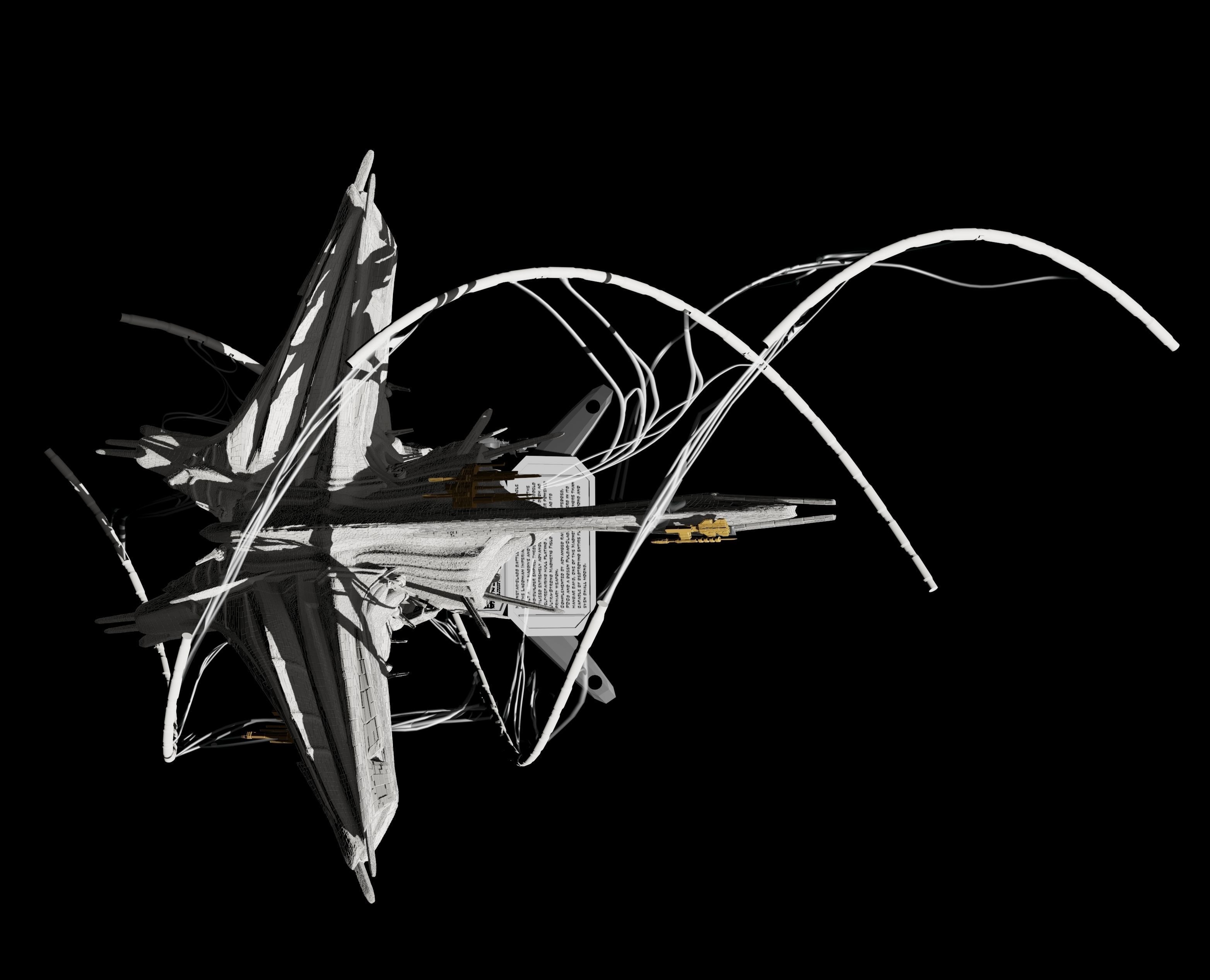 Expanse Magnetar Class Battlecruiser 3D model 3D printable | CGTrader