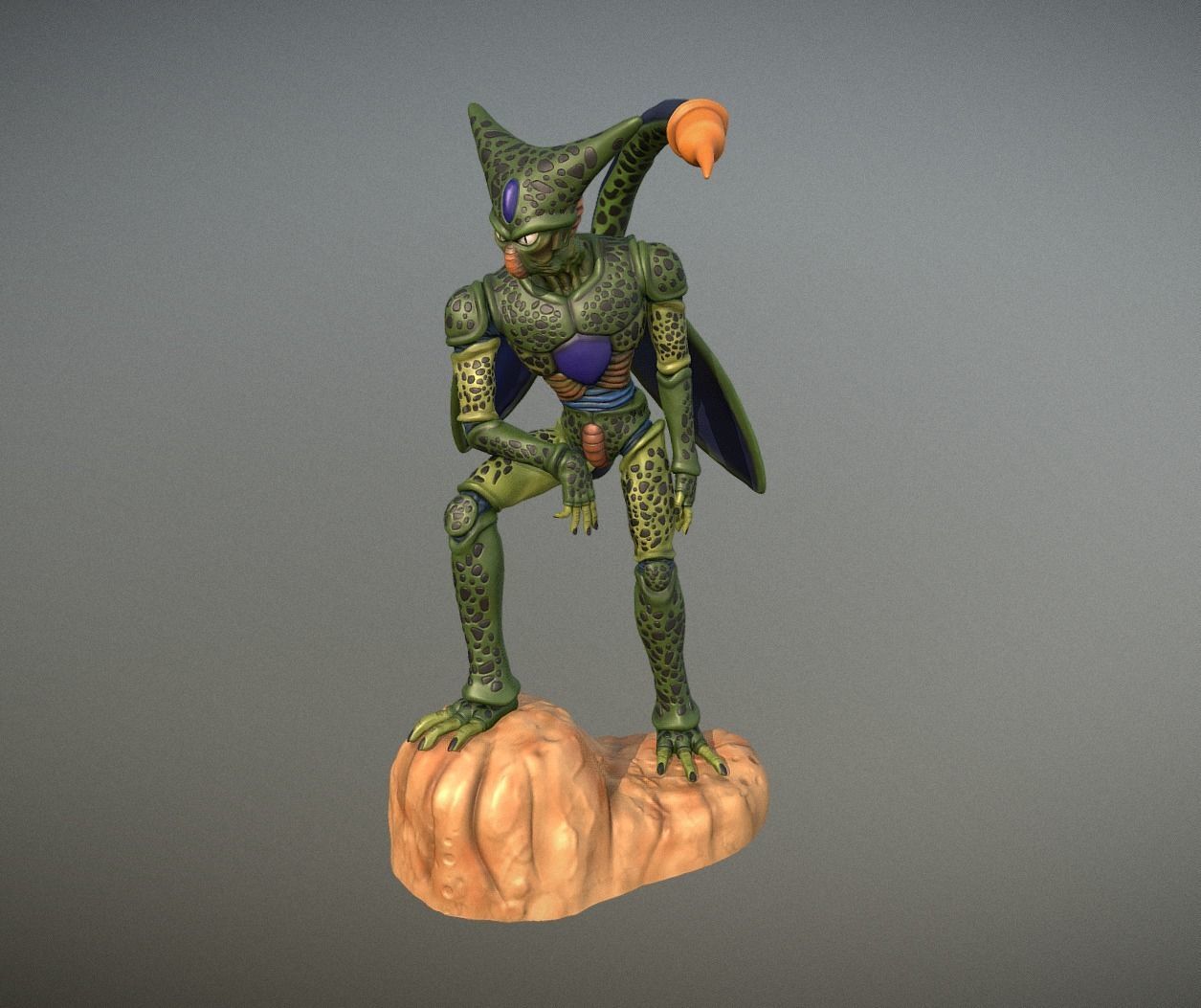 Imperfect Cell Action Figure Dragon Ball Z 3D model 3D printable CGTrader