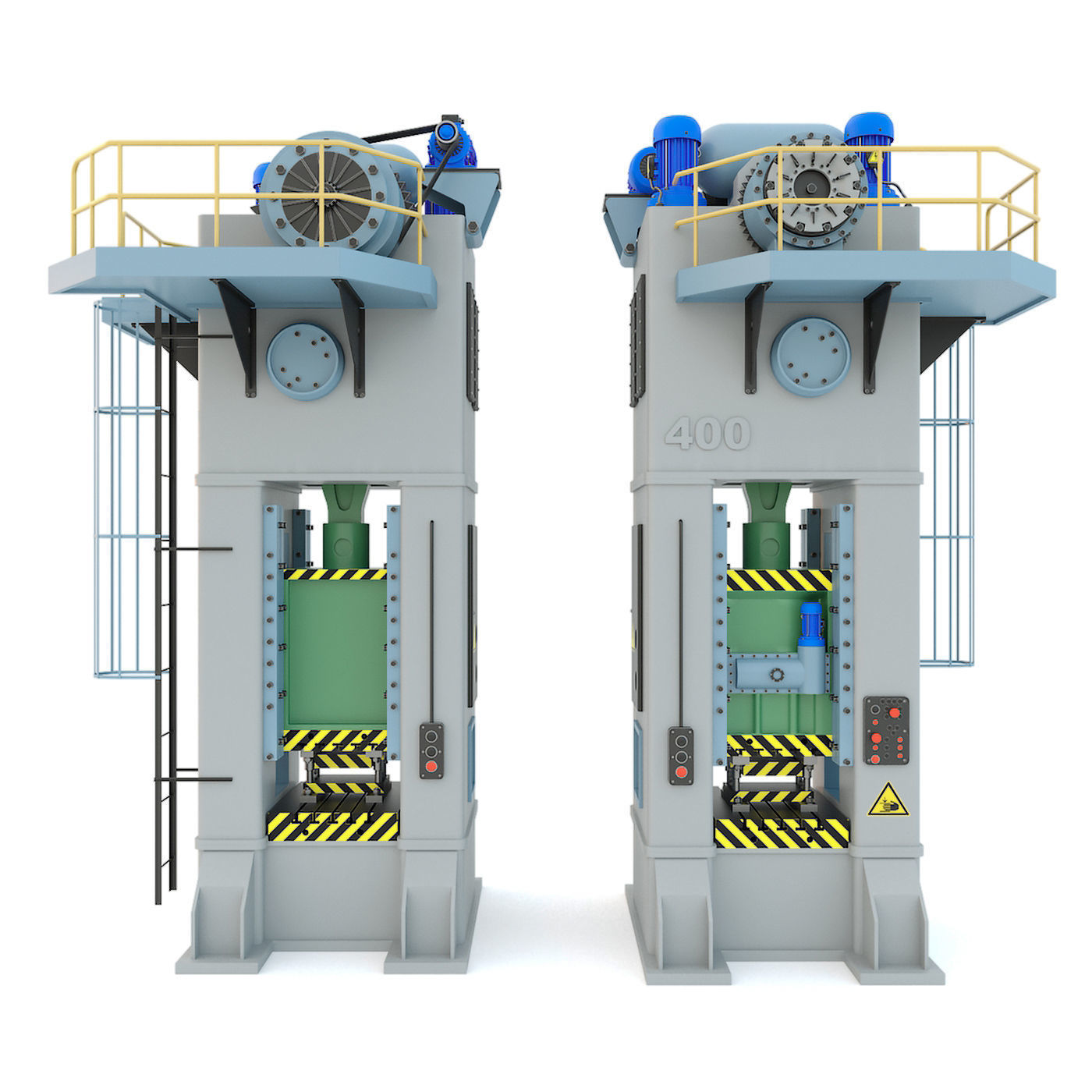 Industrial mechanical pressstamping machine tool KB9536 3D model