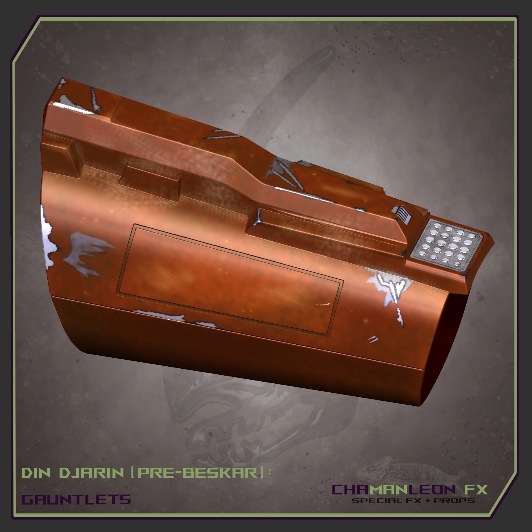 Din Djarin Mandalorian Pre Beskar Gauntlets Cosplay Armor 3D model 3D