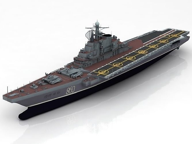 Kiev Russian Aircraft Carrier 3D model 3D model CGTrader