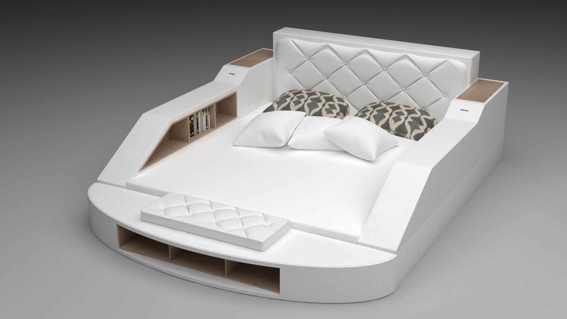 Bed gadget 3D model CGTrader