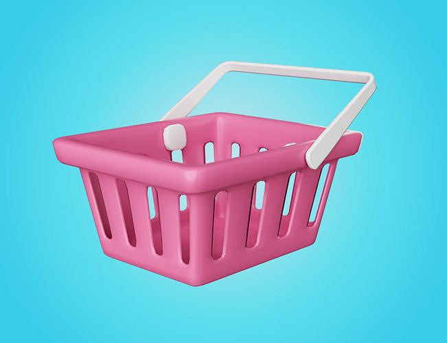 Basket Shopping 3D model 3D model