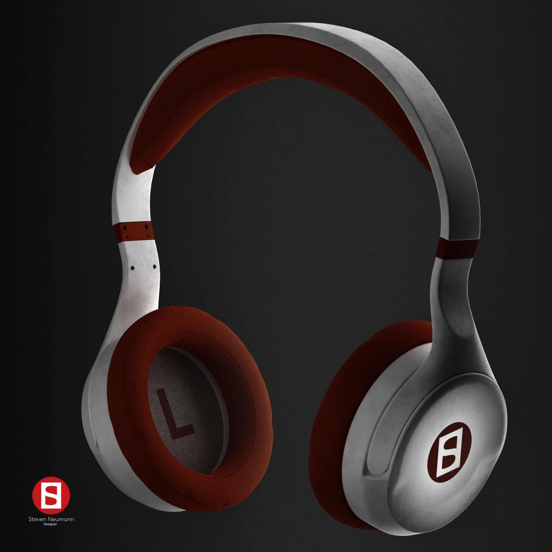 simple Modern Headphones free 3D model CGTrader