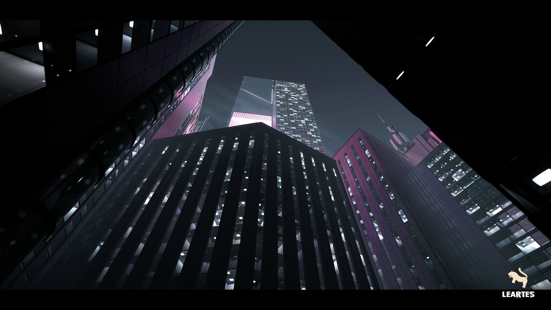 3D model Futuristic Rooftop City Environment VR / AR / low-poly | CGTrader