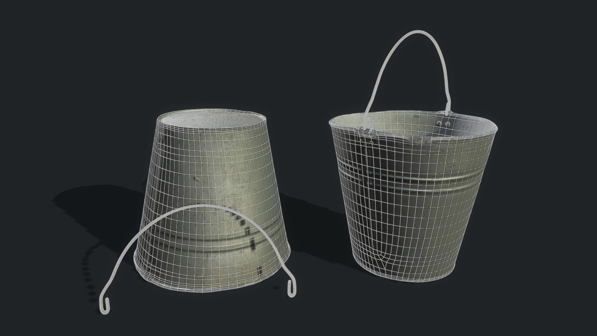 3D model 3D Scan Old Bucket VR / AR / low-poly | CGTrader