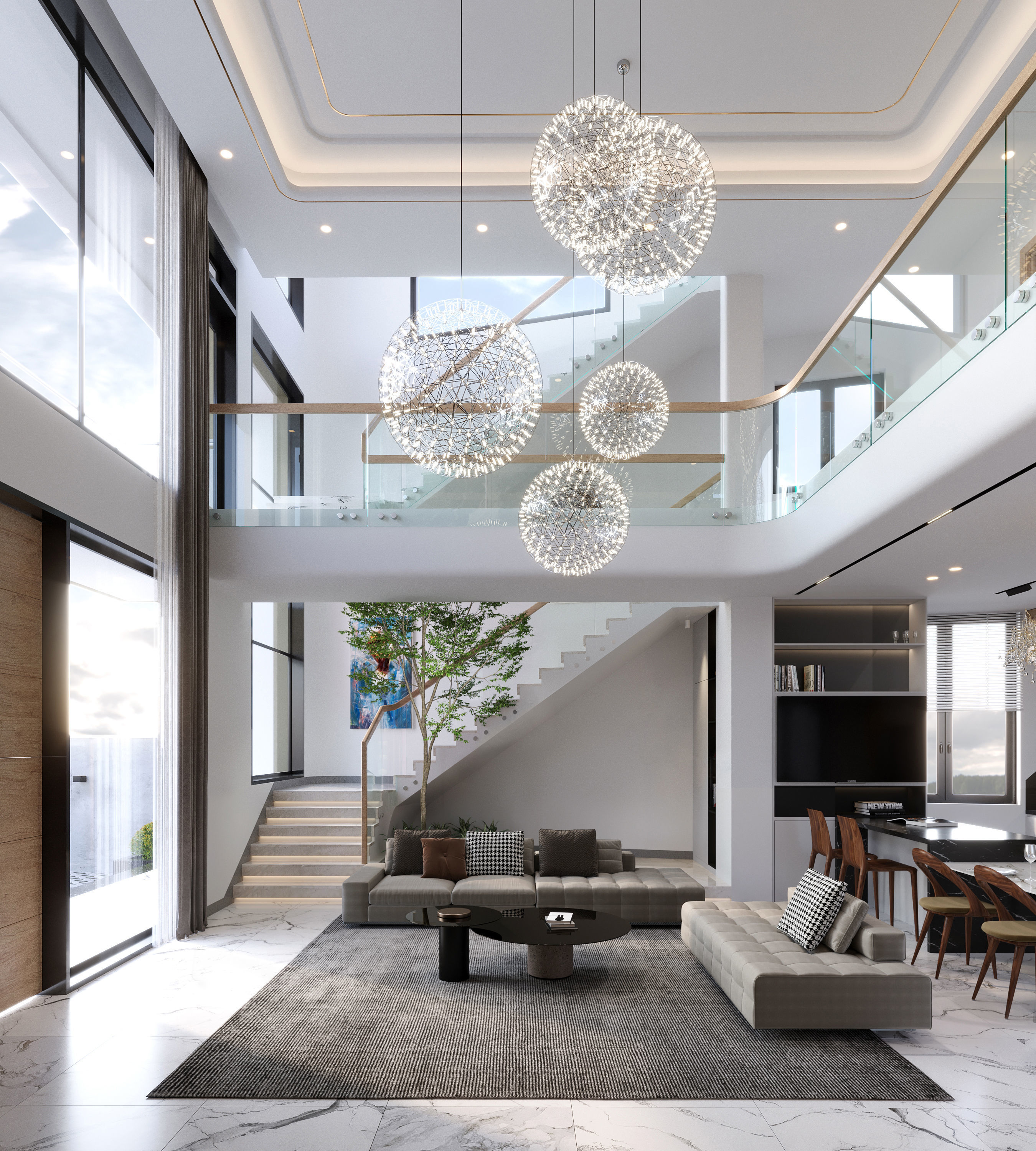 QD Living Room and Architectural 3D model CGTrader