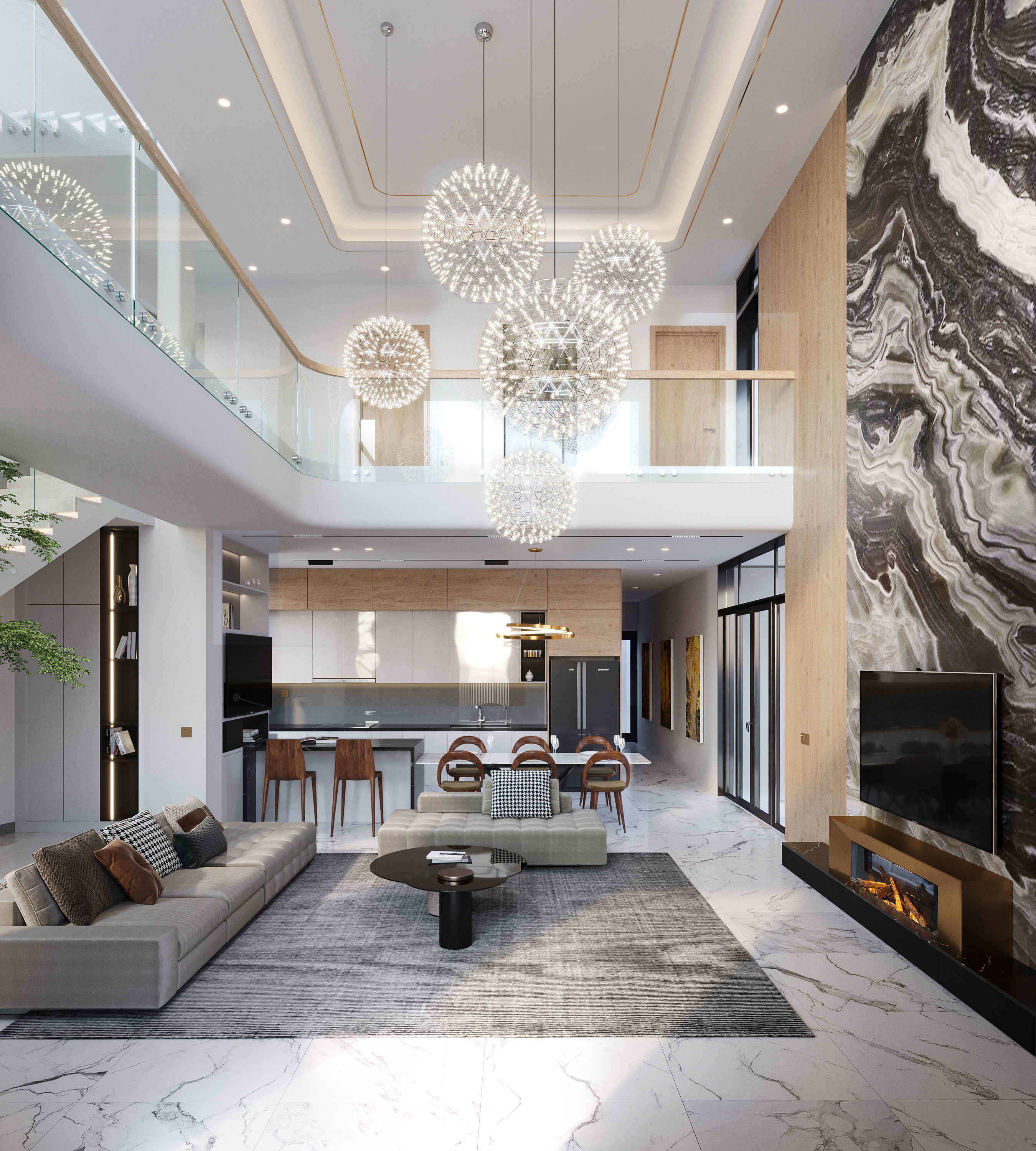 QD Living Room and Architectural 3D model CGTrader