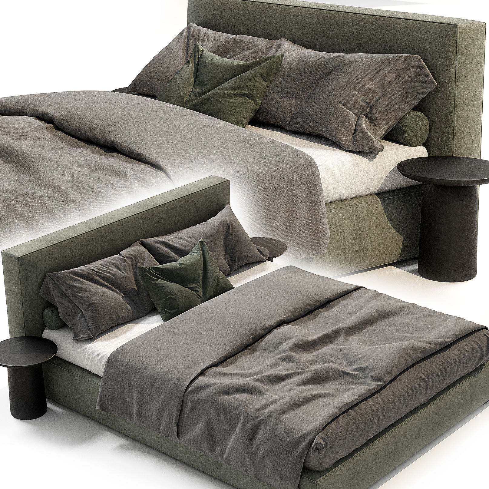 RH Cloud Platform Bed 3D model CGTrader