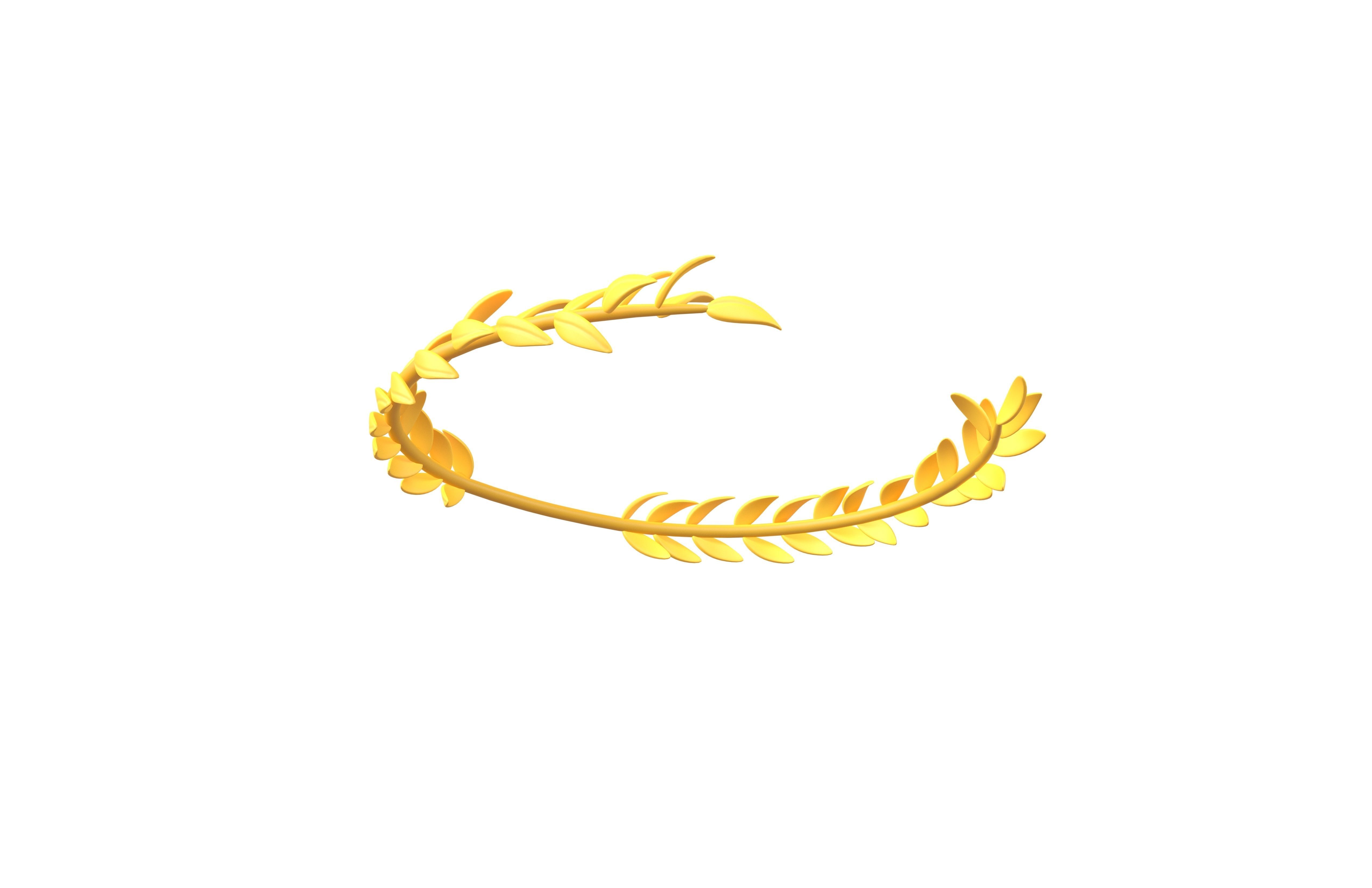 3D model Laurel Wreath Head v1 001 VR / AR / lowpoly CGTrader