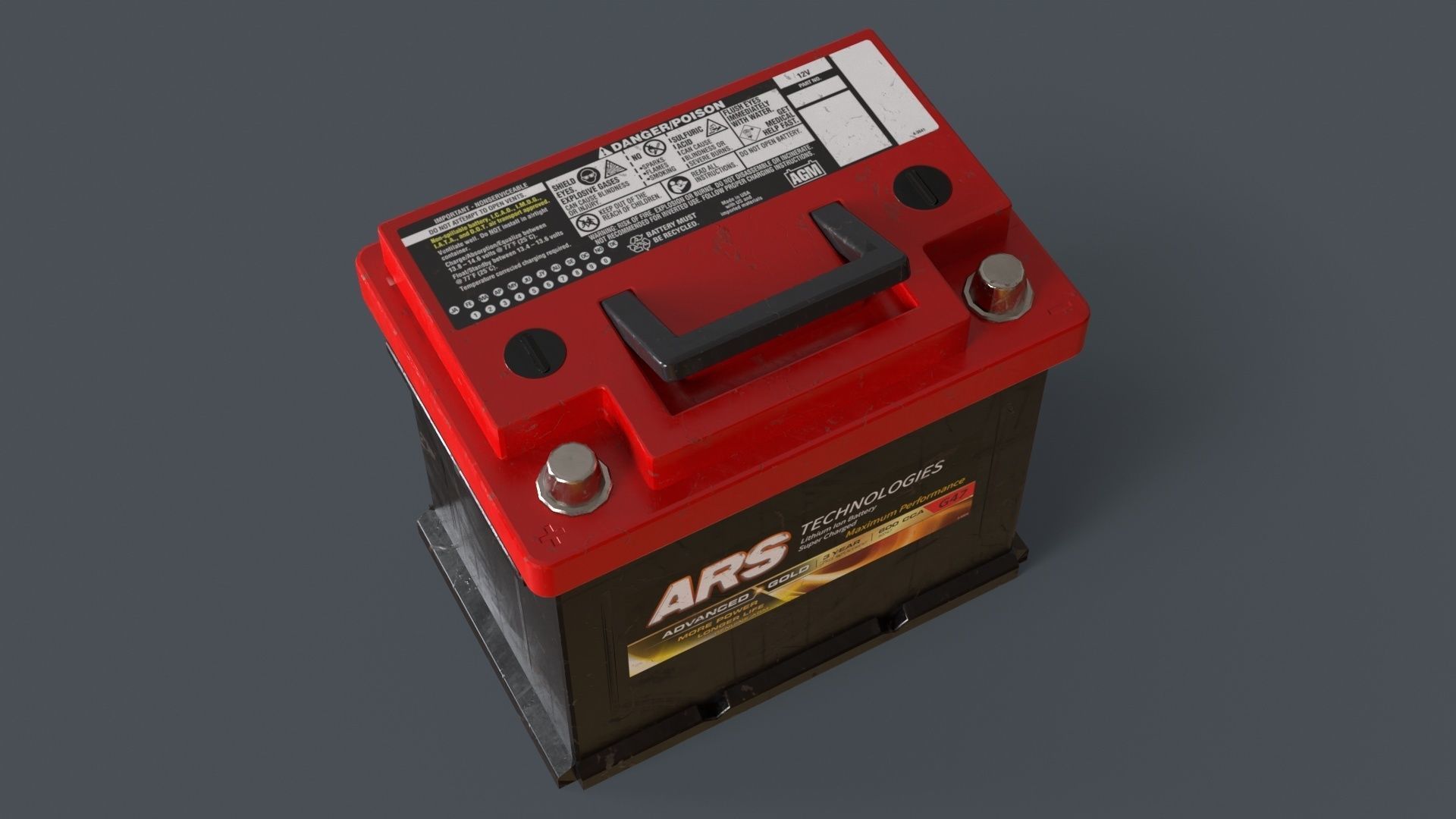 3D model Car Battery VR / AR / lowpoly CGTrader